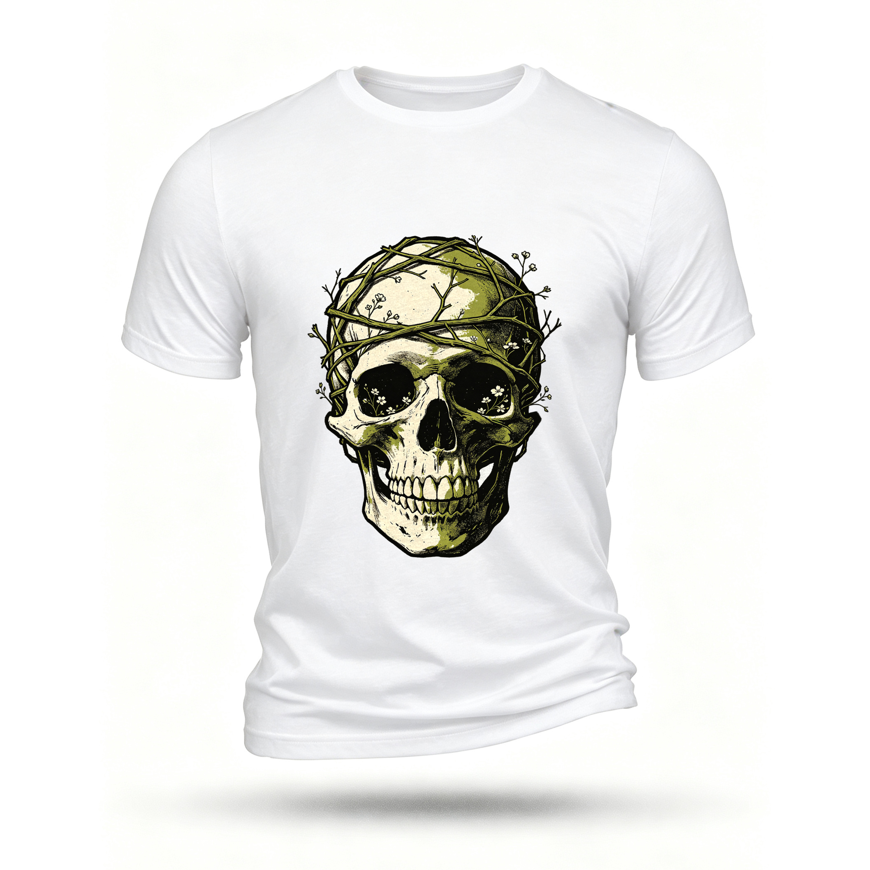 White T-shirt, front print