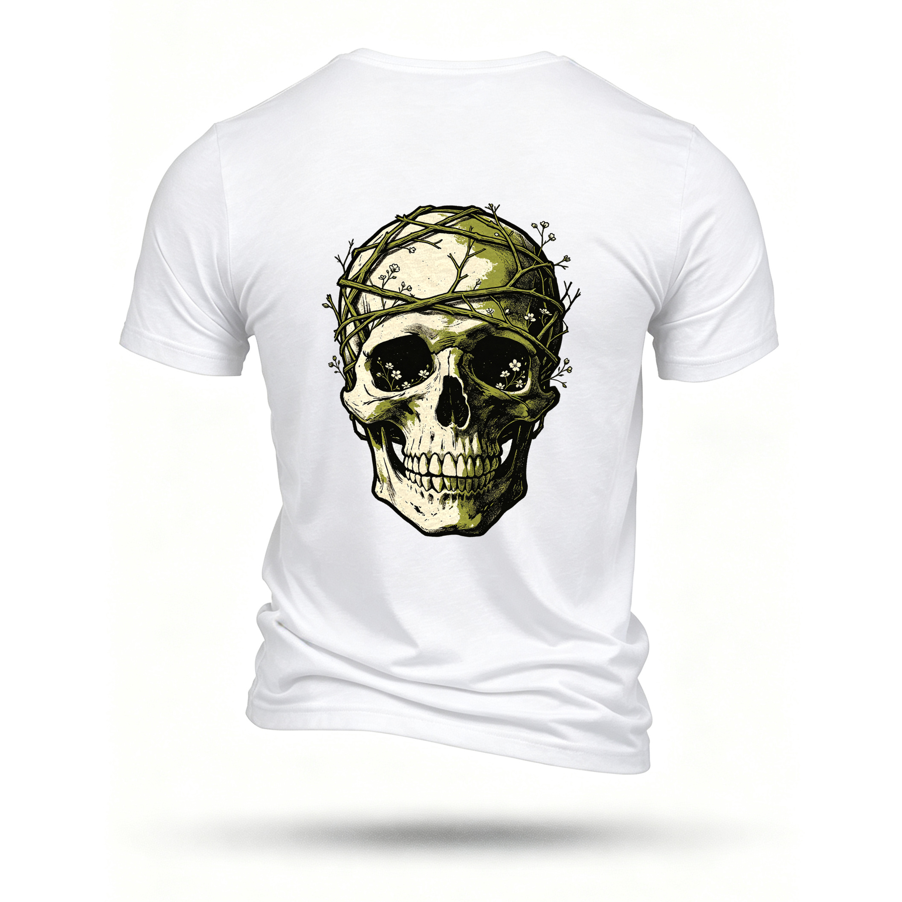 White T-shirt, back print