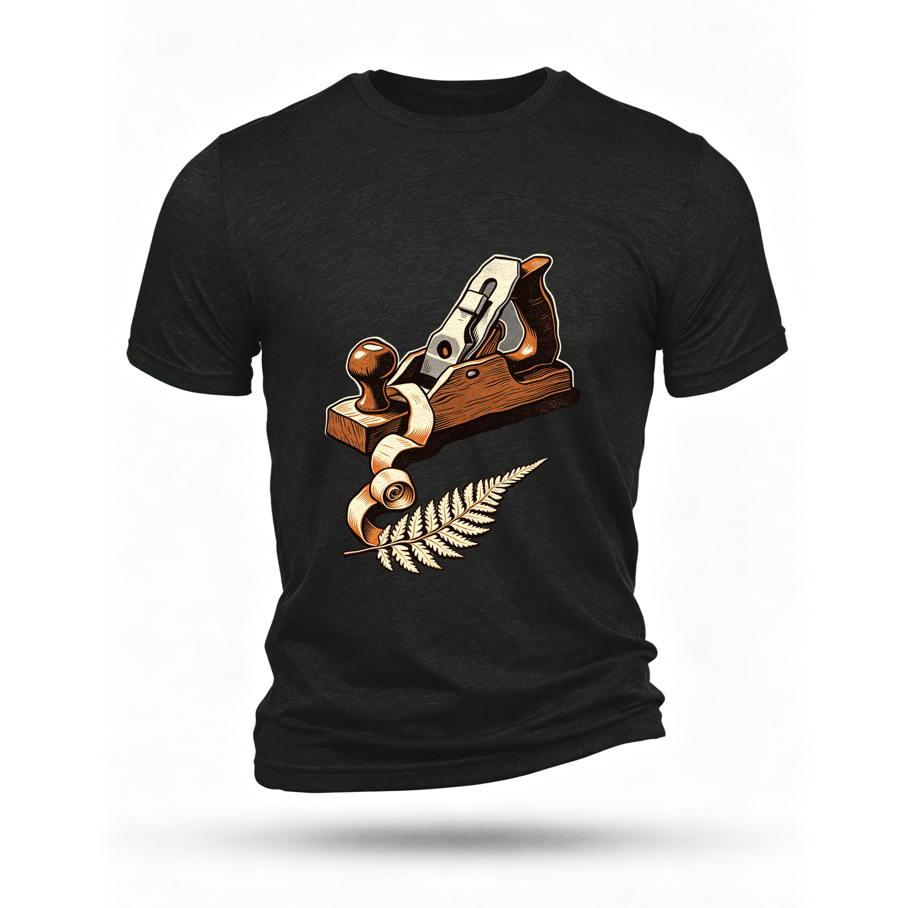 Black T-shirt, front print