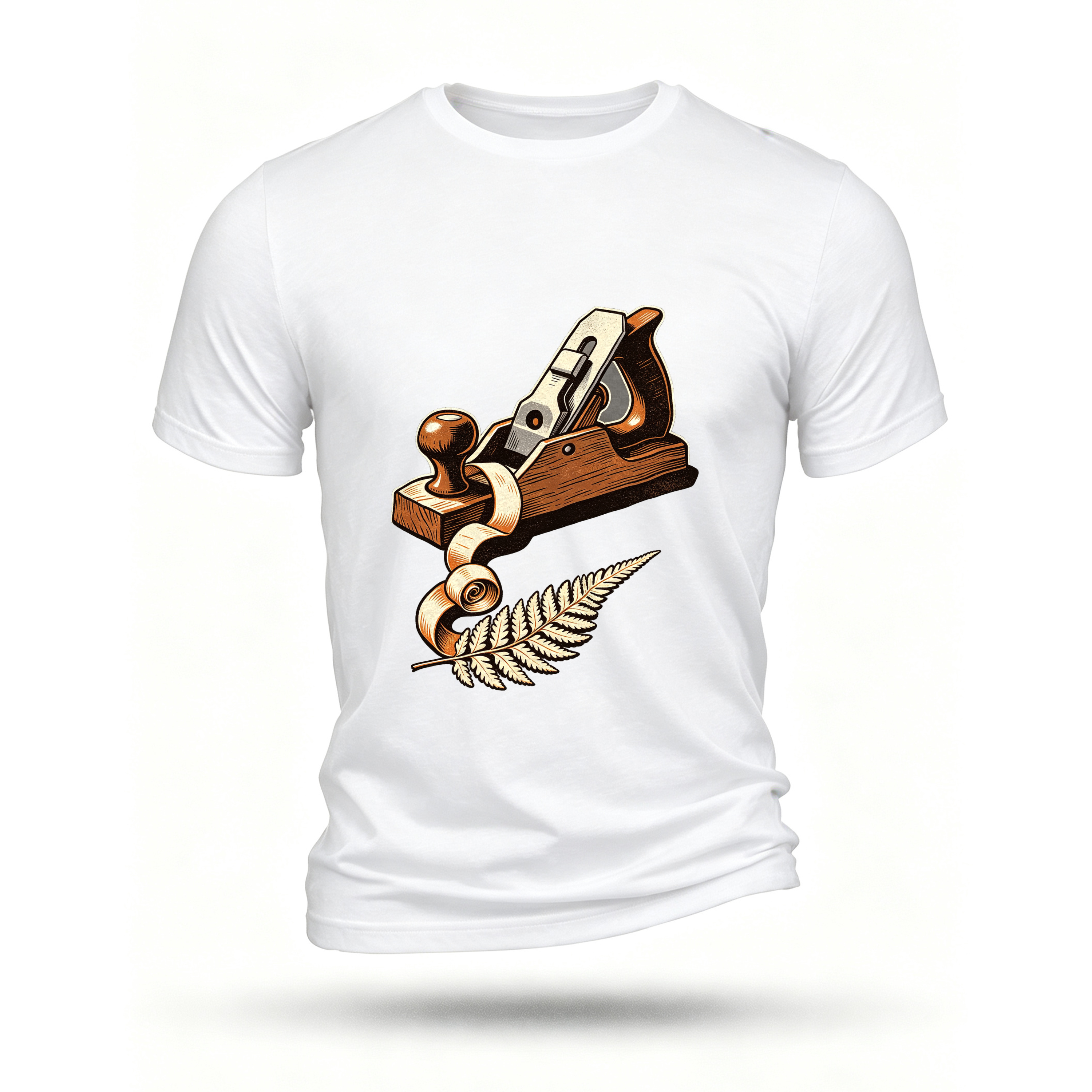 White T-shirt, front print
