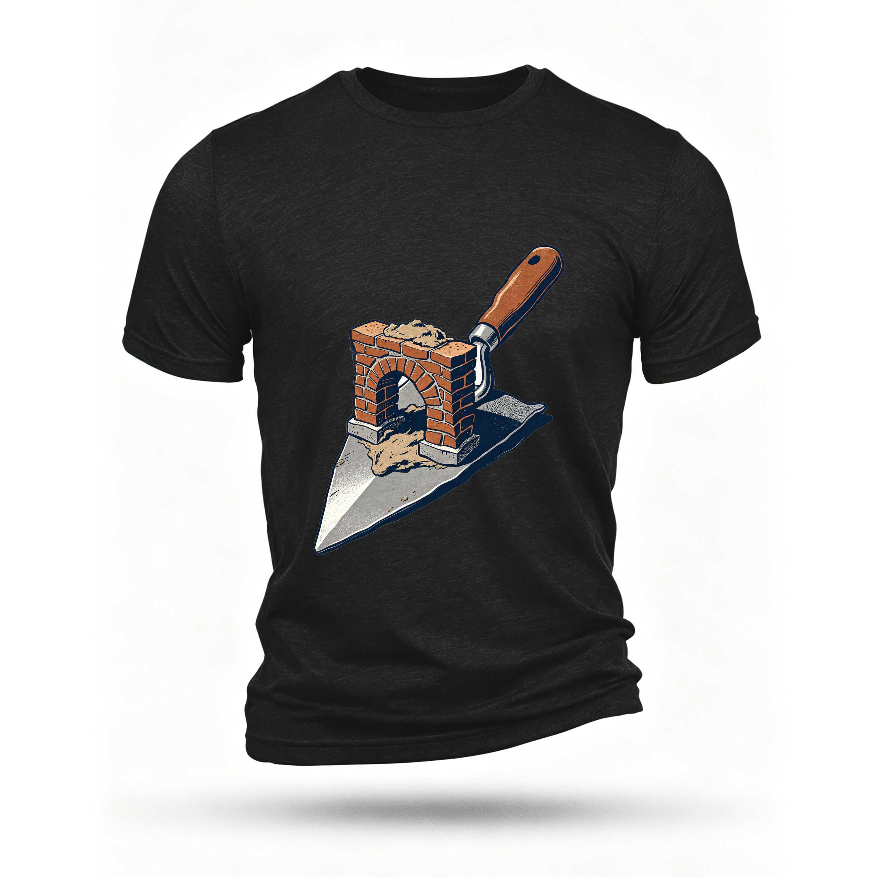 Black T-shirt, front print