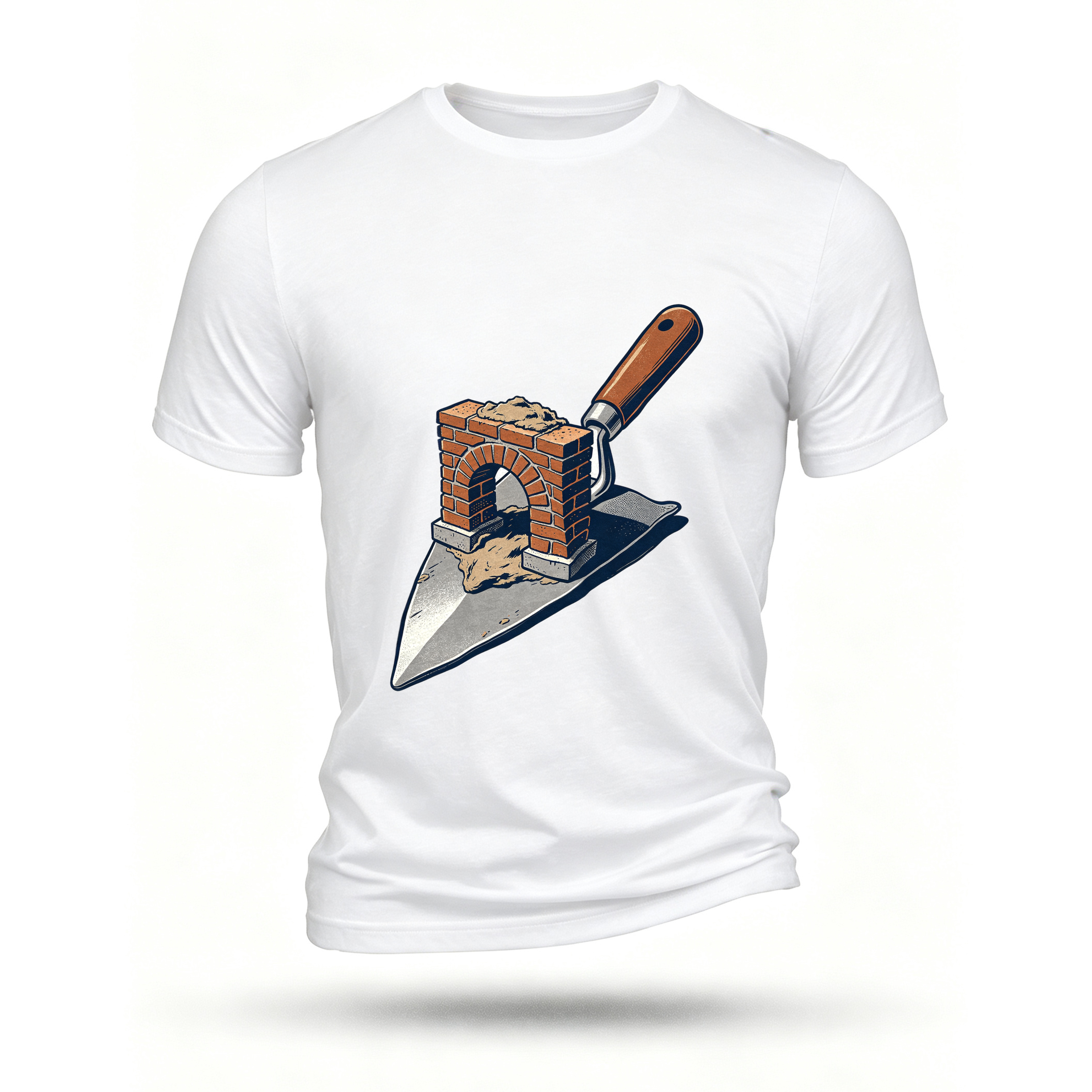 White T-shirt, front print