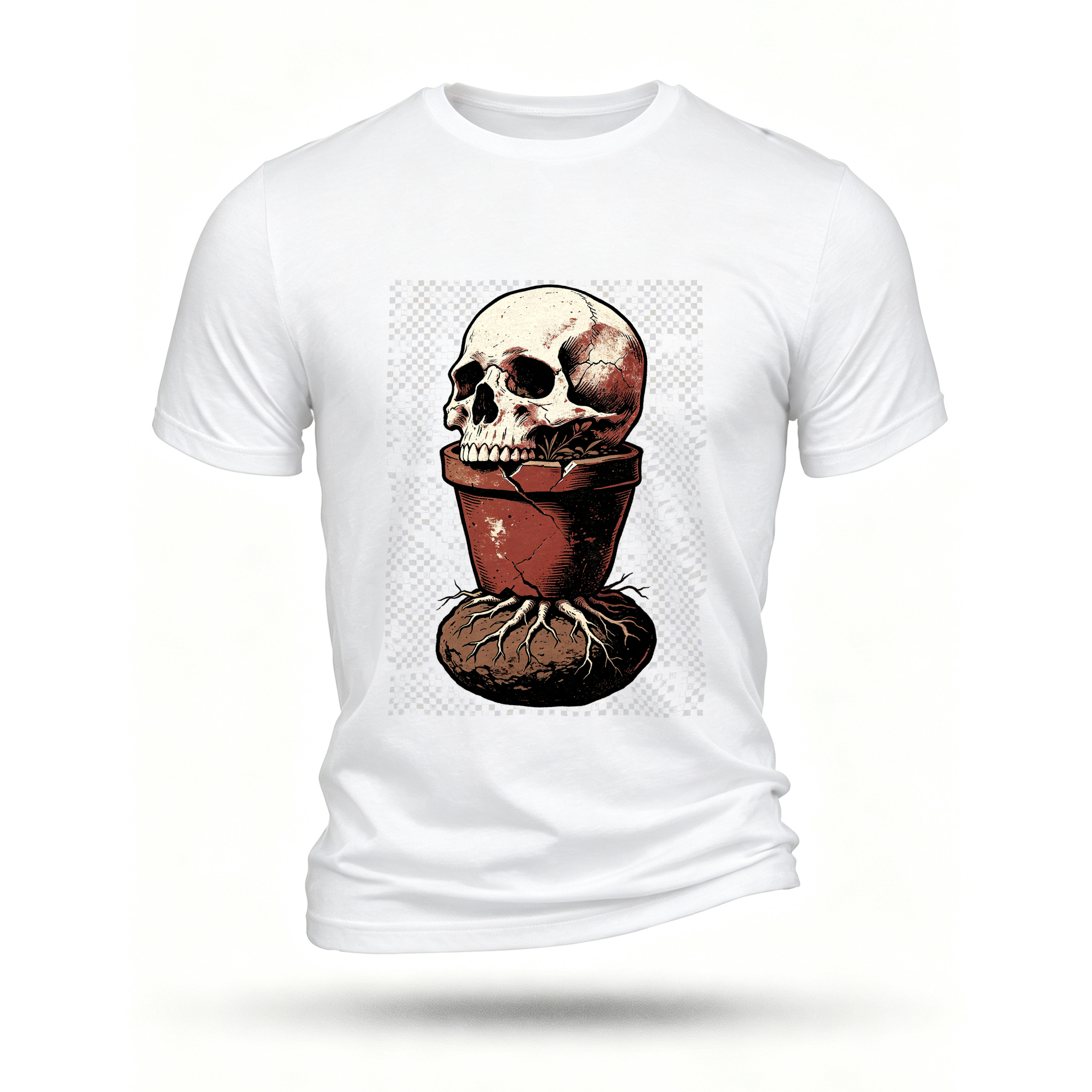 White T-shirt, front print