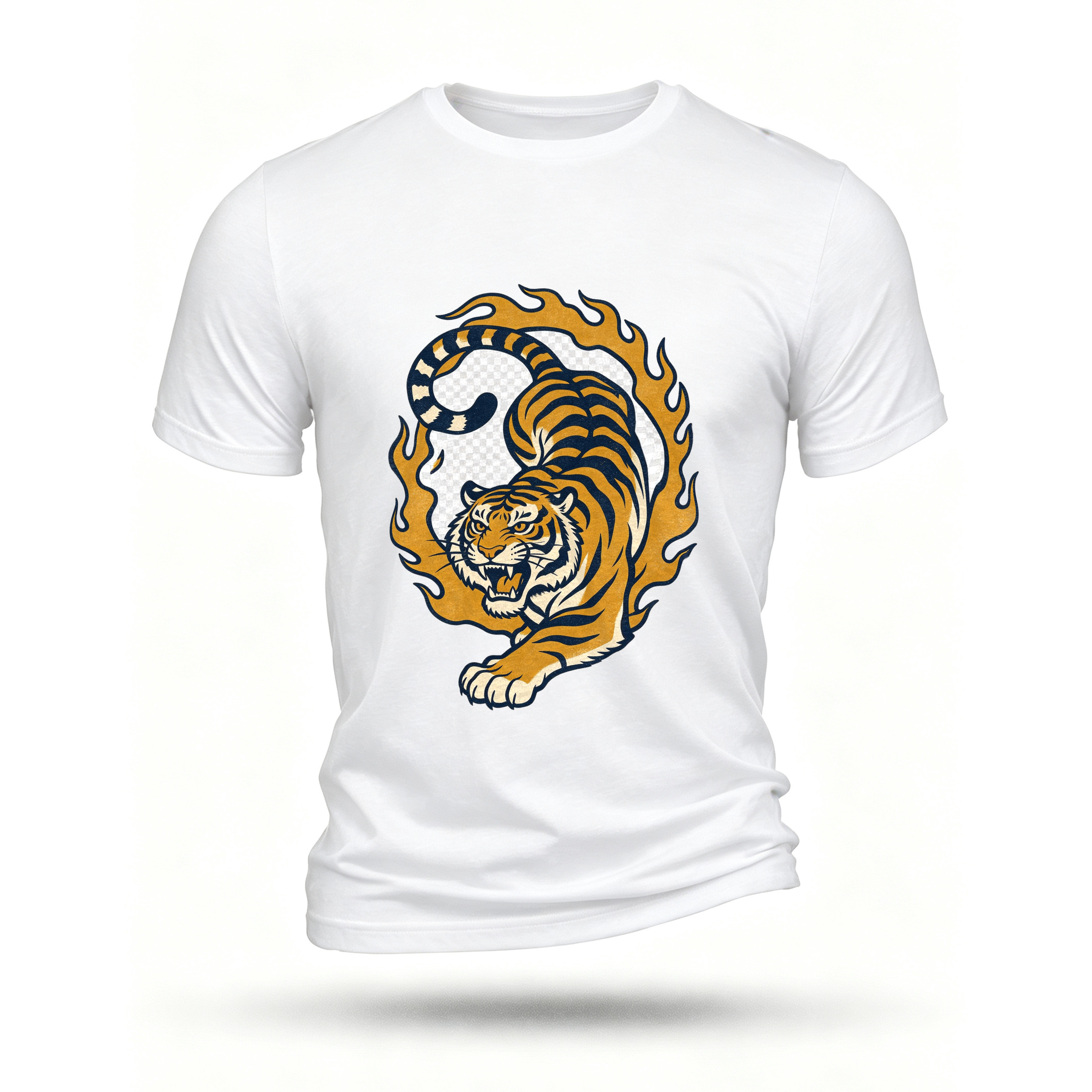 White T-shirt, front print