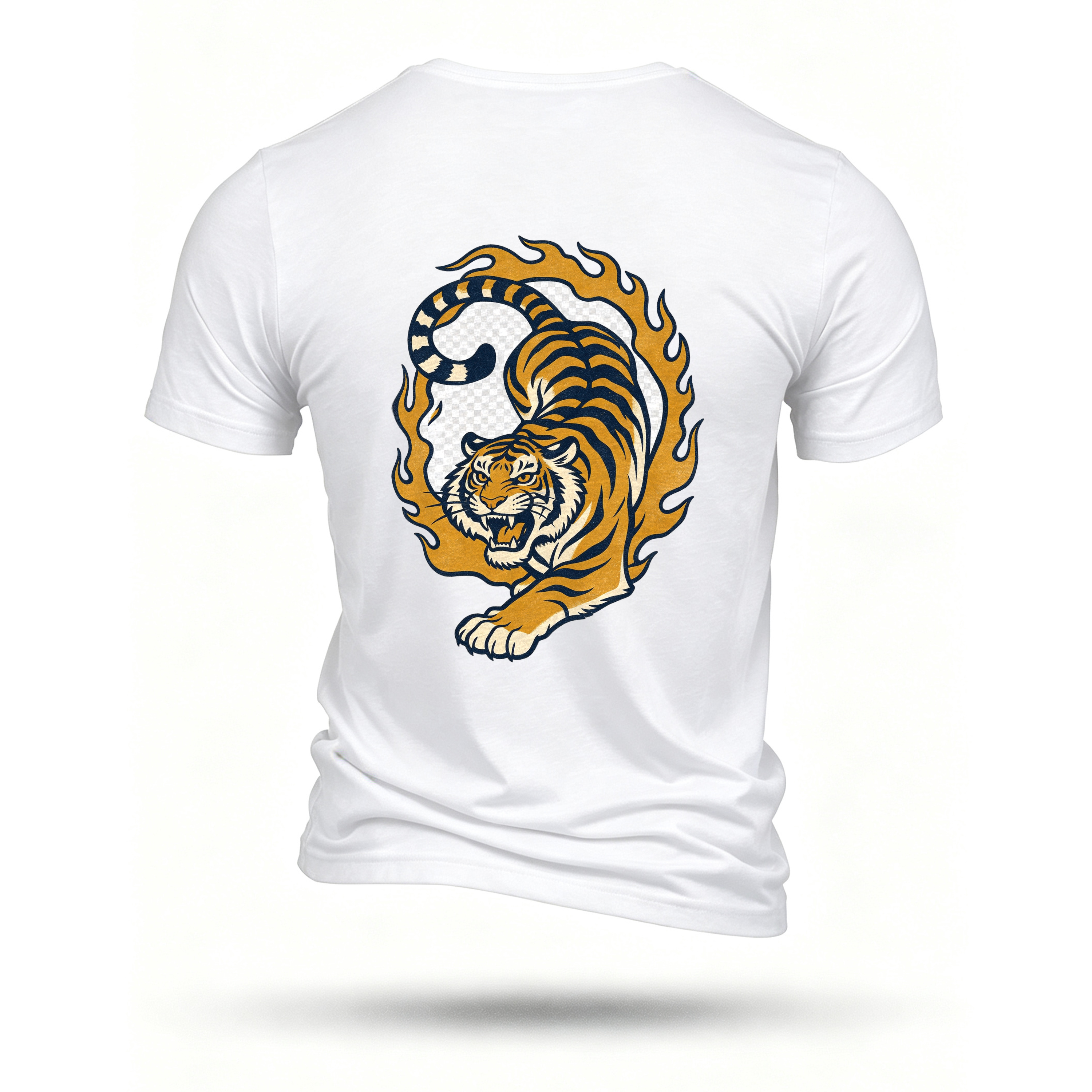 White T-shirt, back print