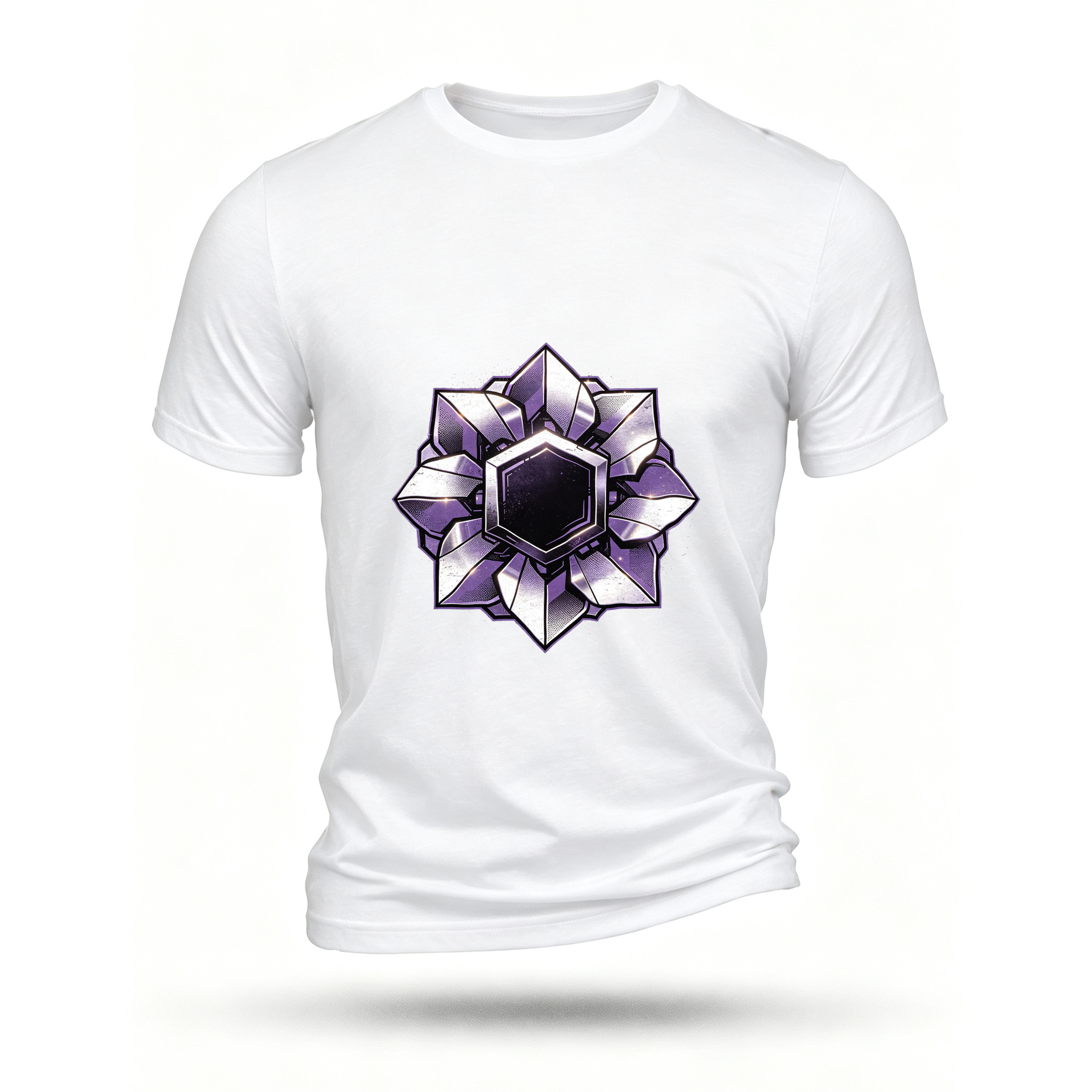 White T-shirt, front print