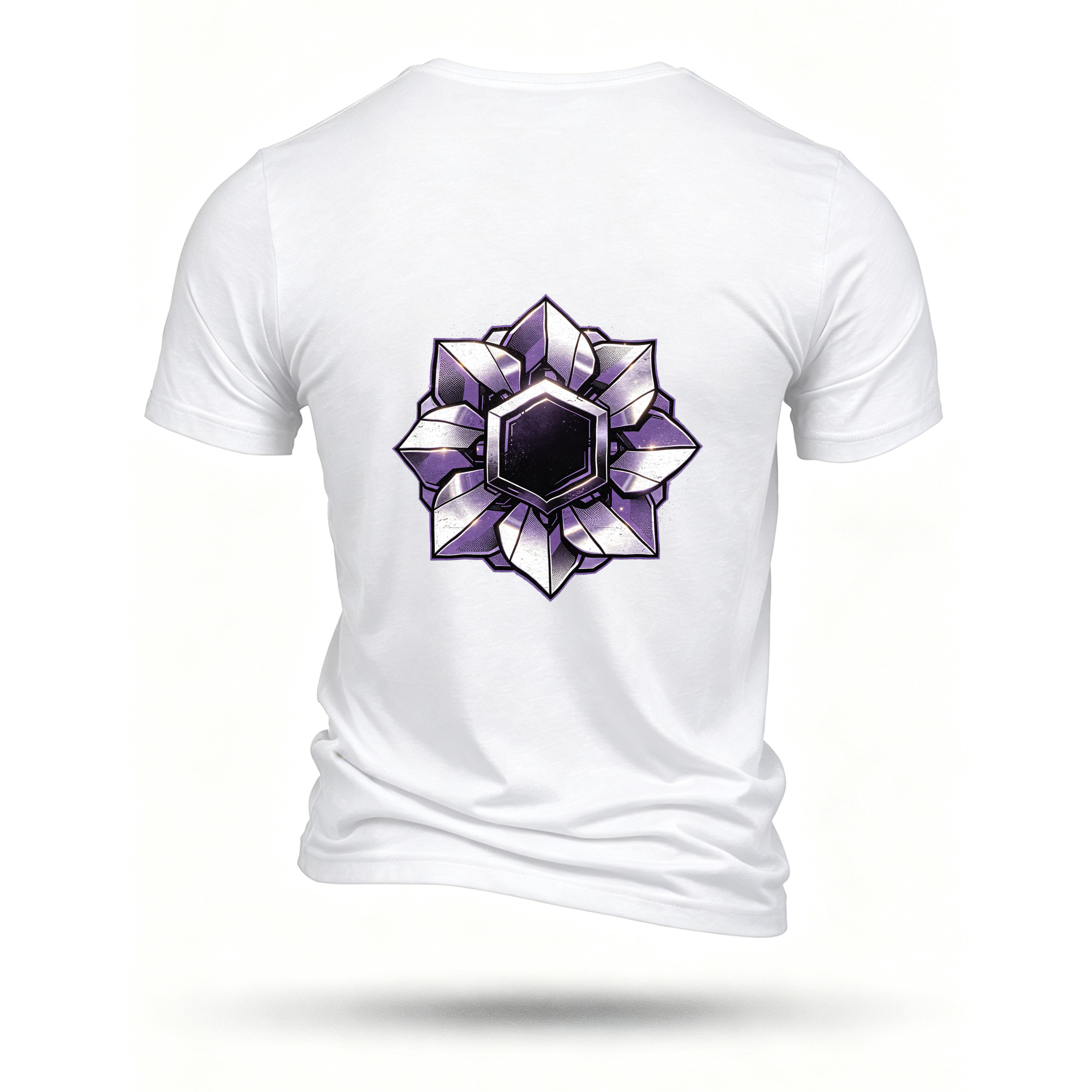 White T-shirt, back print
