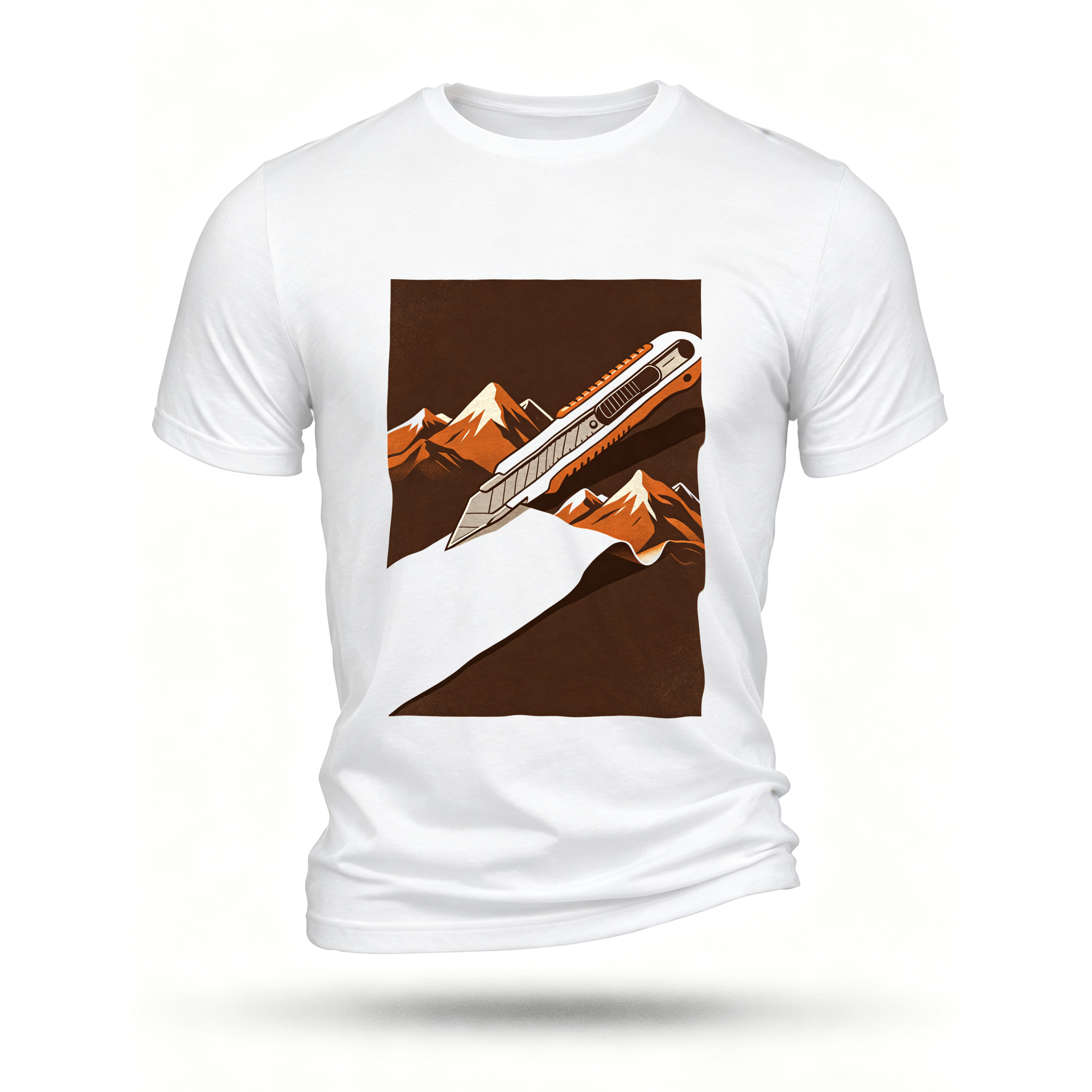 White T-shirt, front print