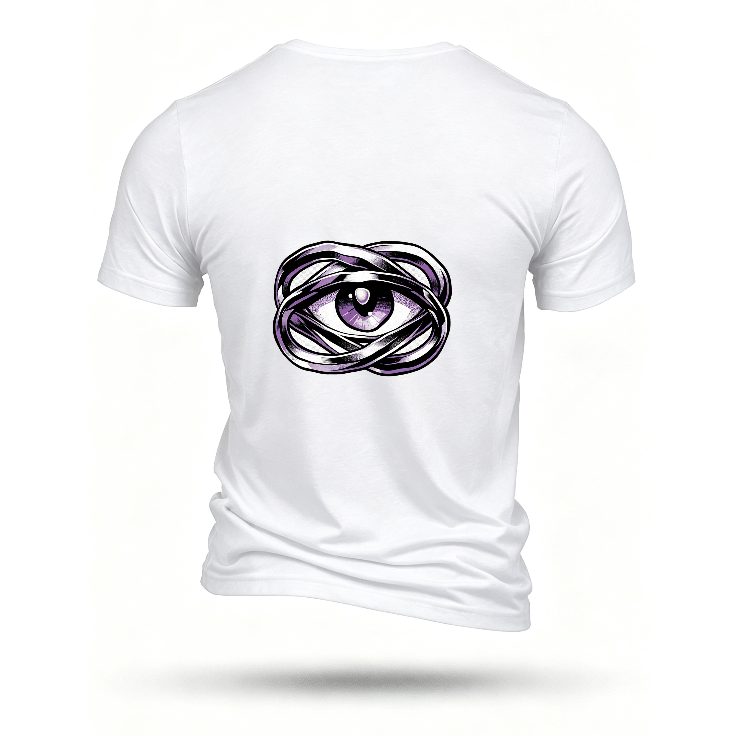 White T-shirt, back print