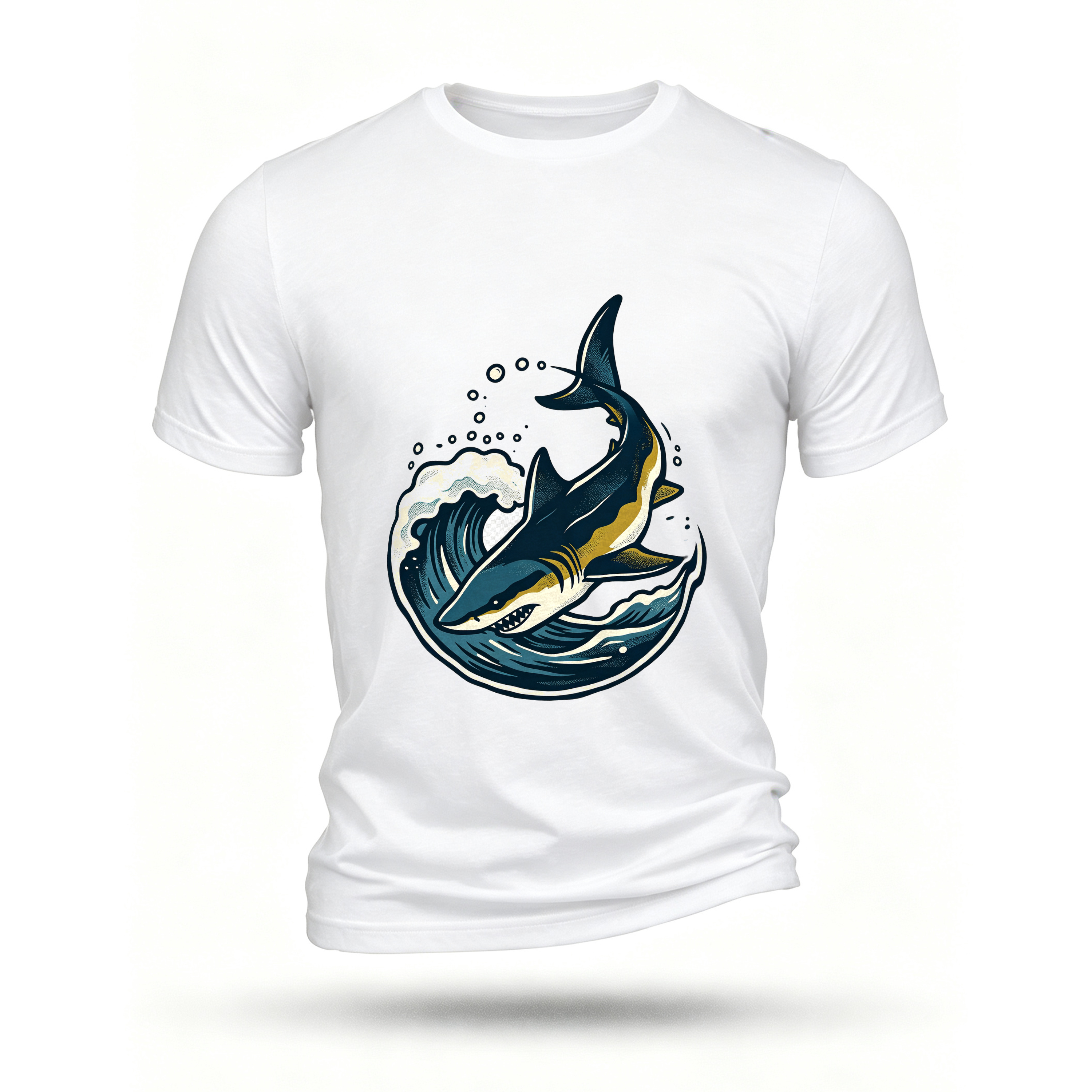 White T-shirt, front print