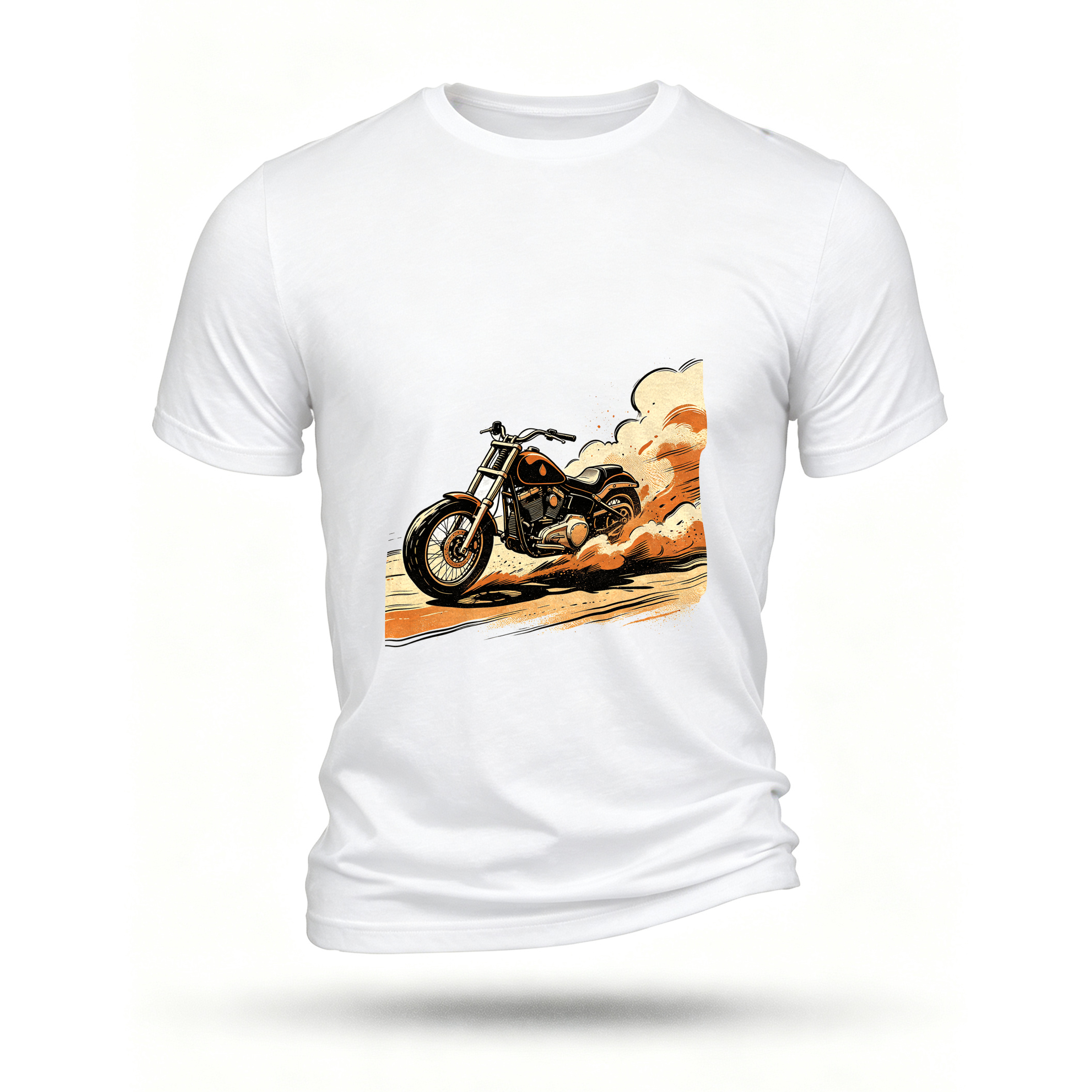 White T-shirt, front print
