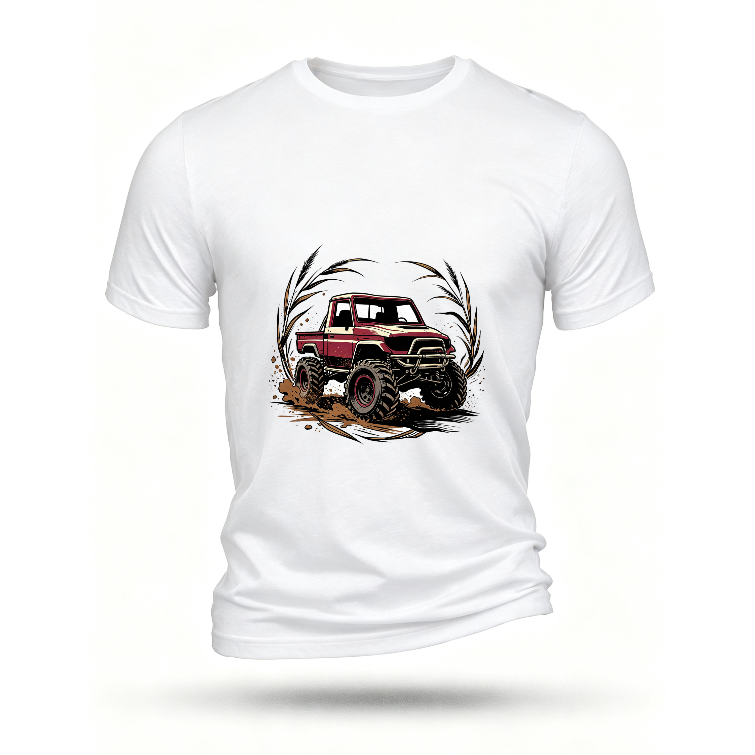 White T-shirt, front print