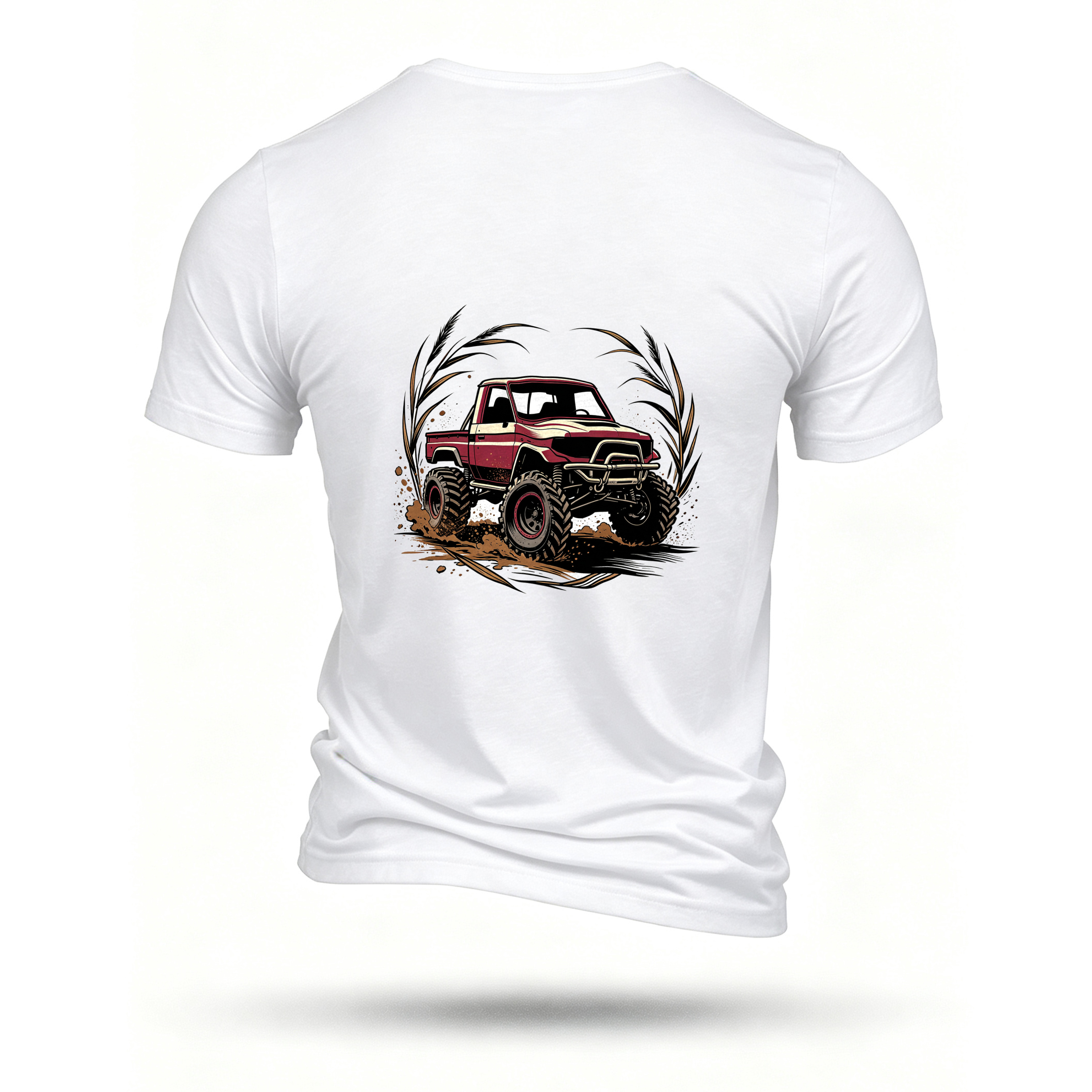 White T-shirt, back print