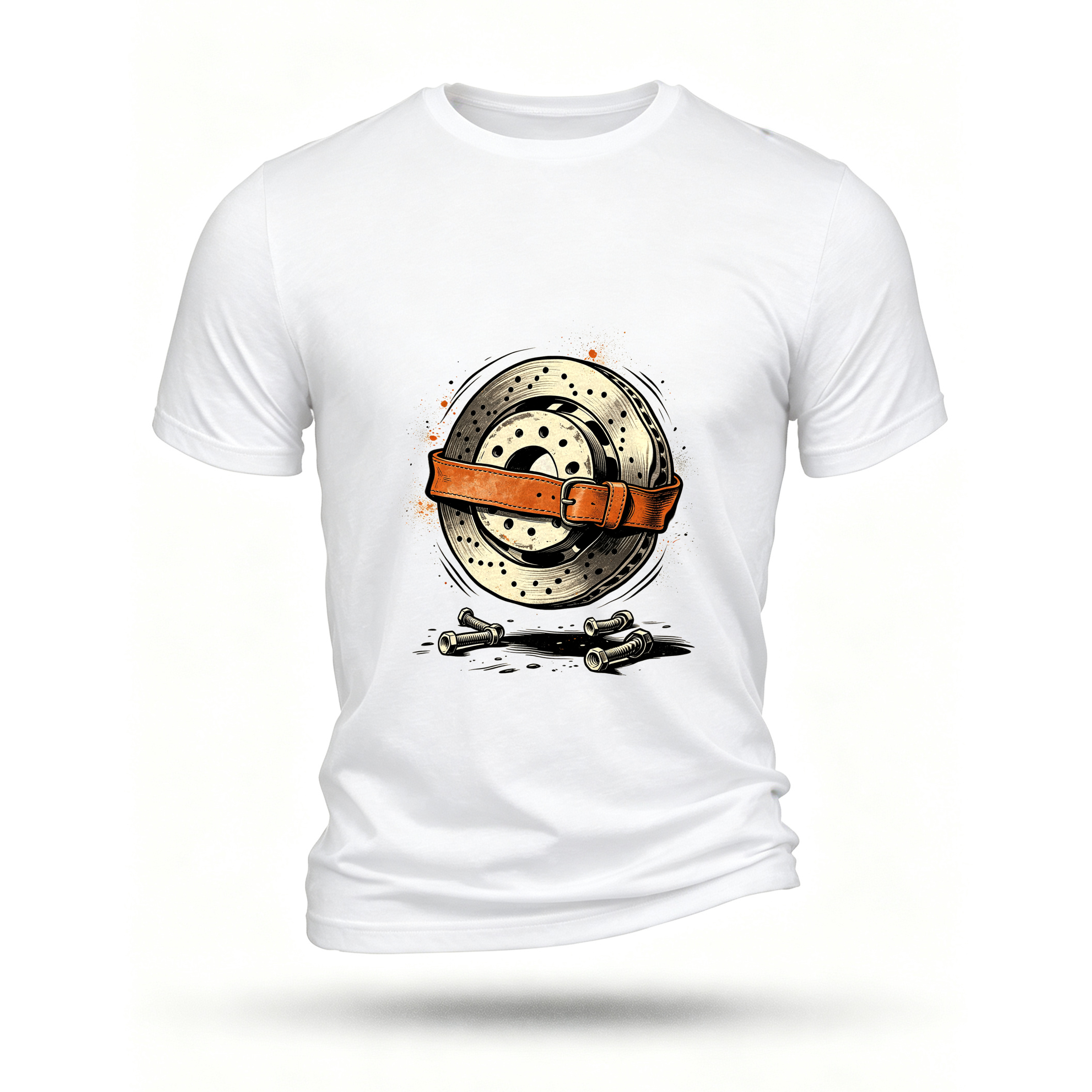 White T-shirt, front print