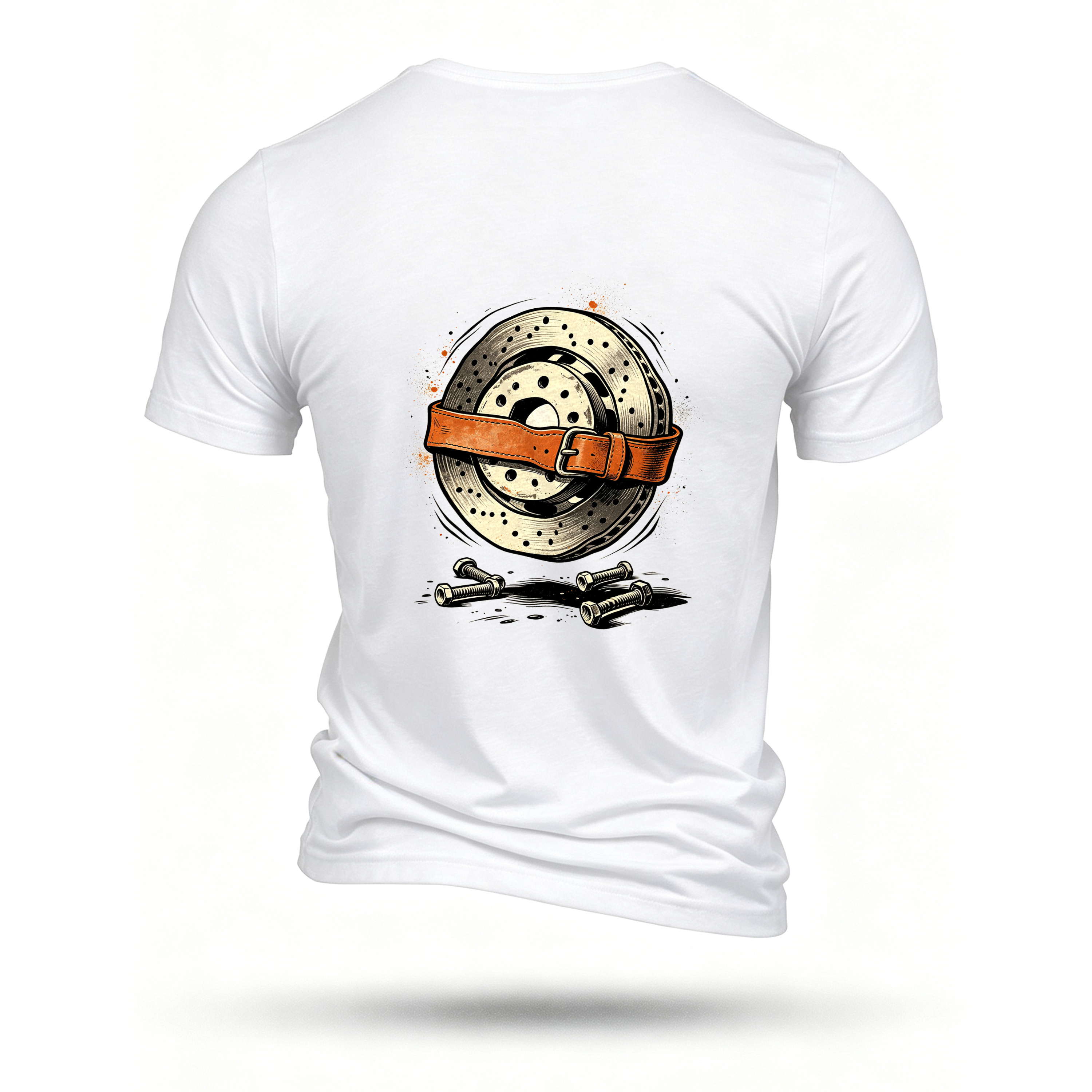 White T-shirt, back print