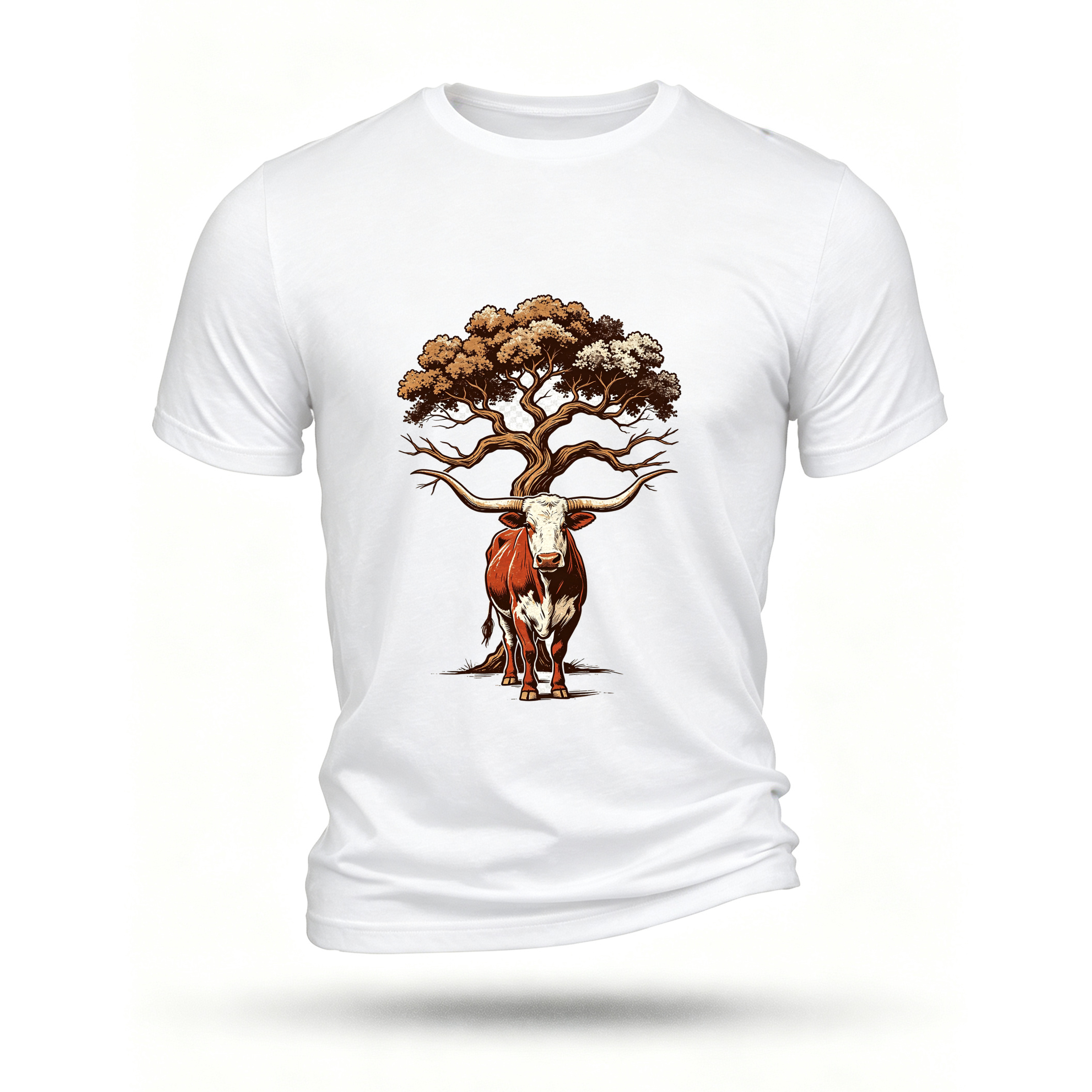 White T-shirt, front print