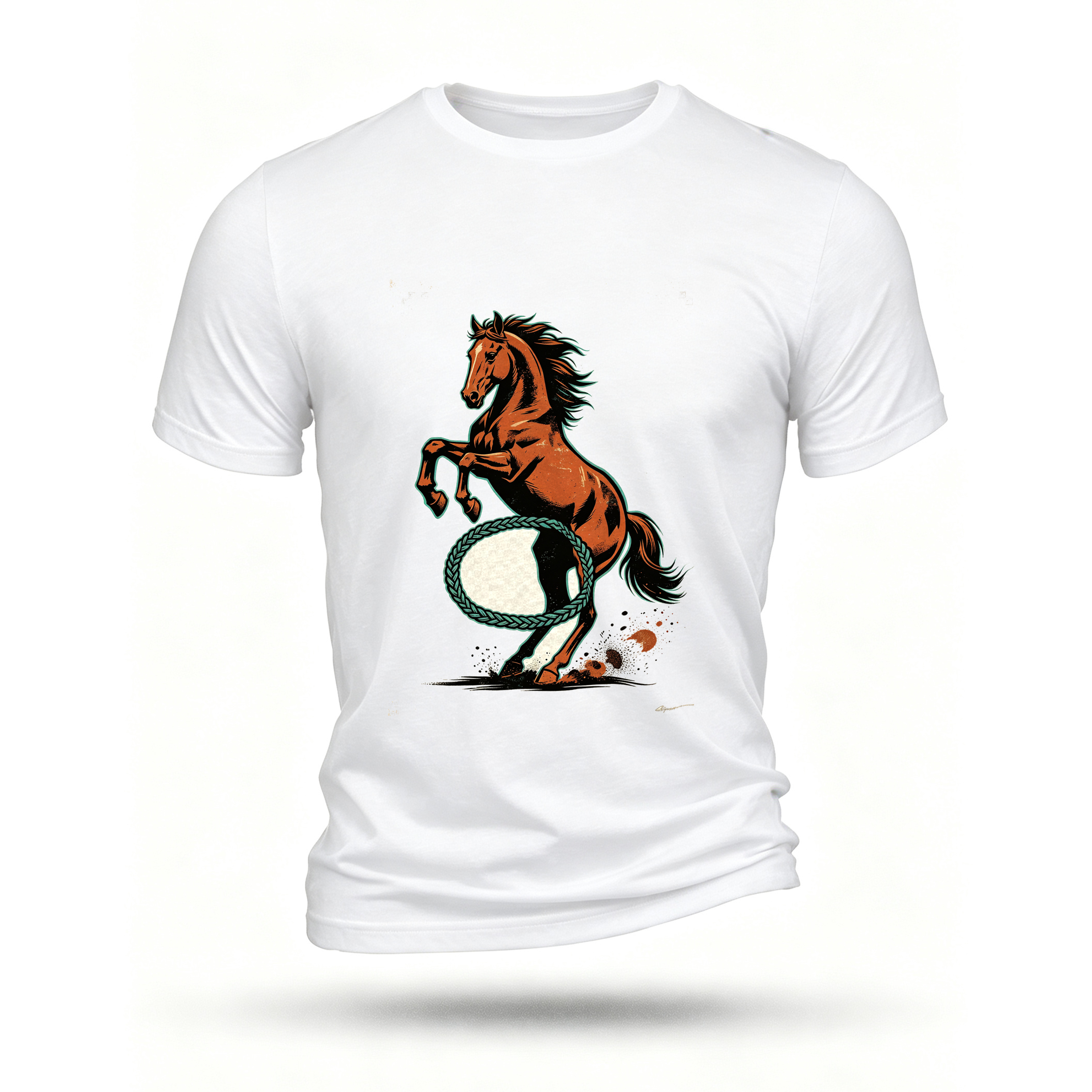 White T-shirt, front print