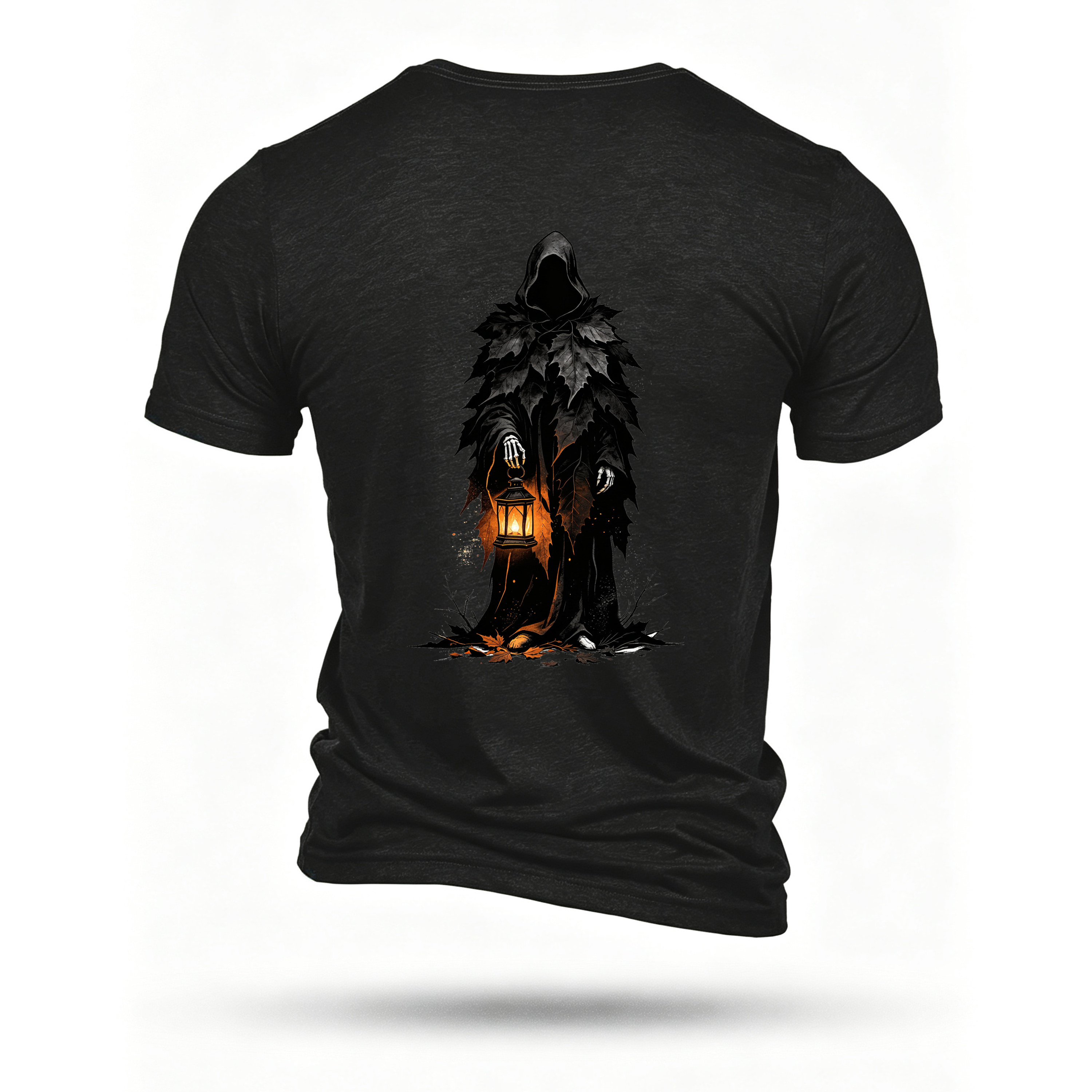 Black T-shirt, back print