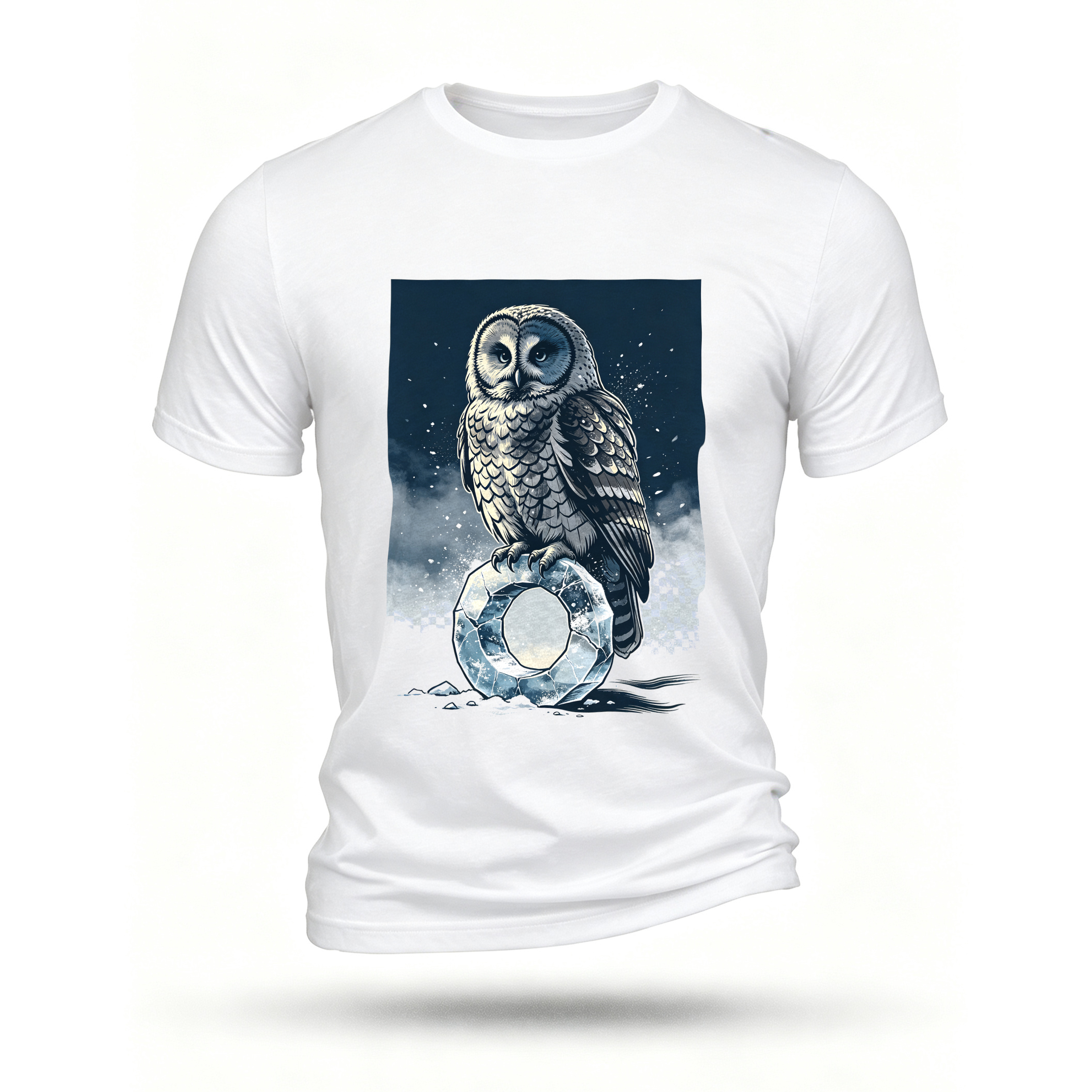 White T-shirt, front print