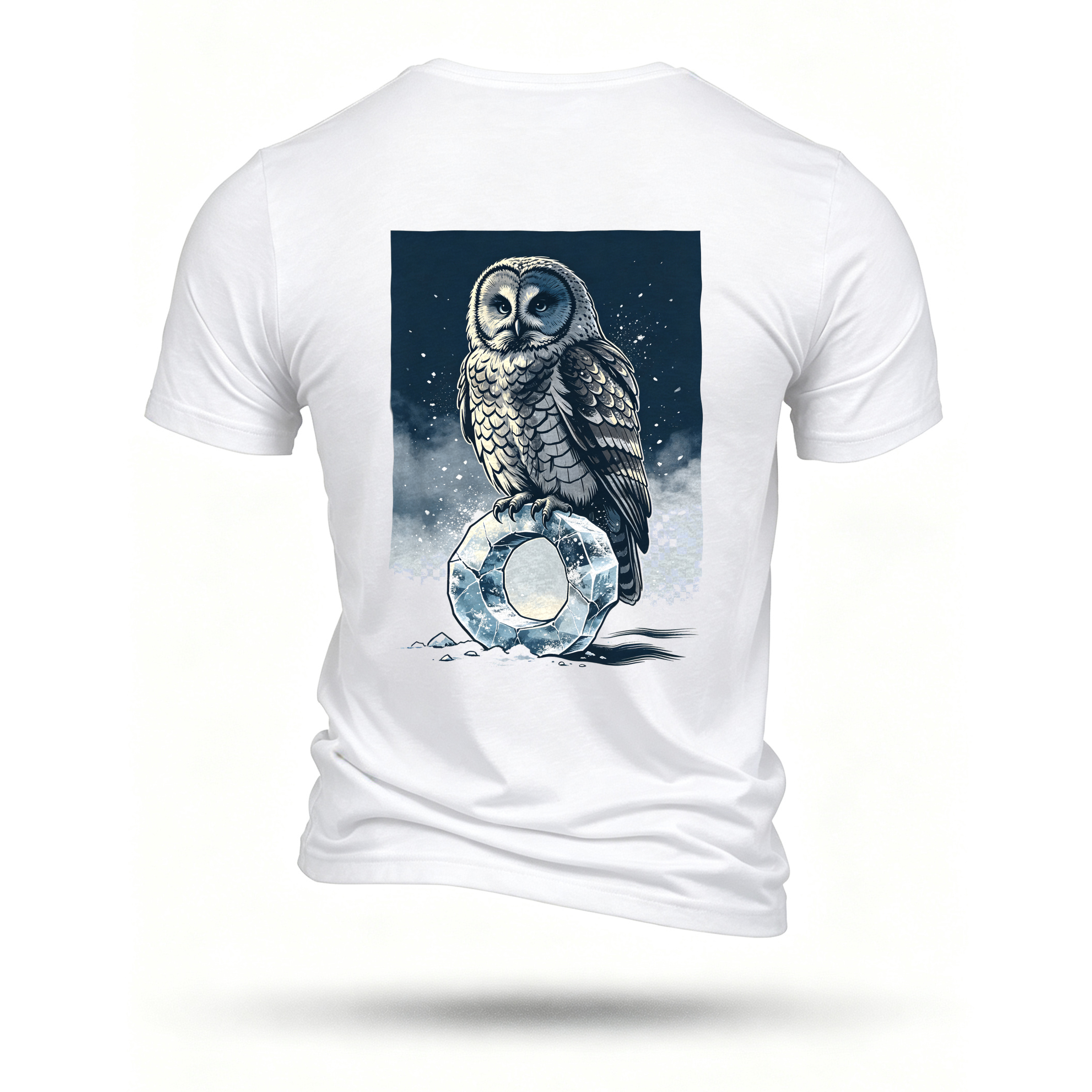 White T-shirt, back print