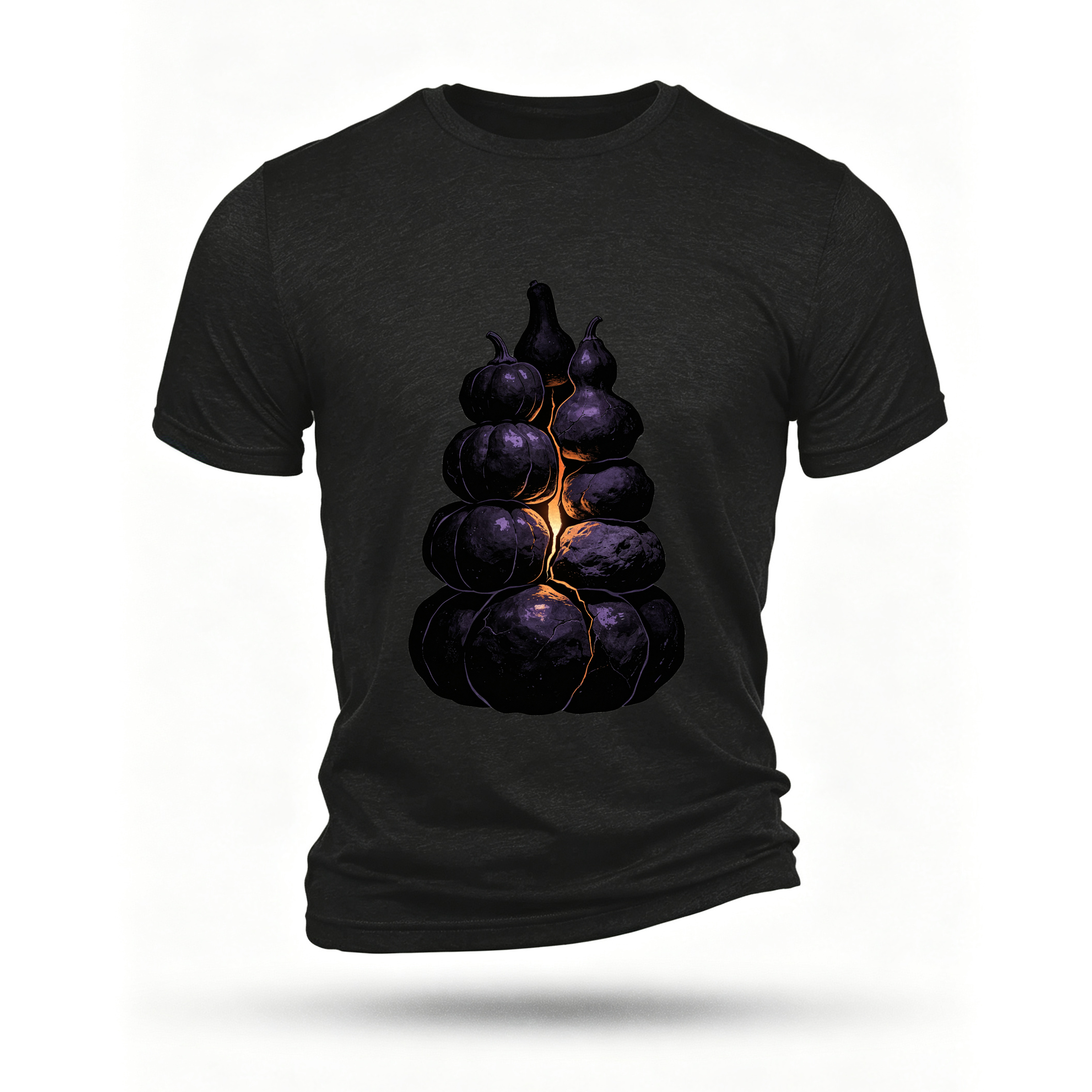 Black T-shirt, front print
