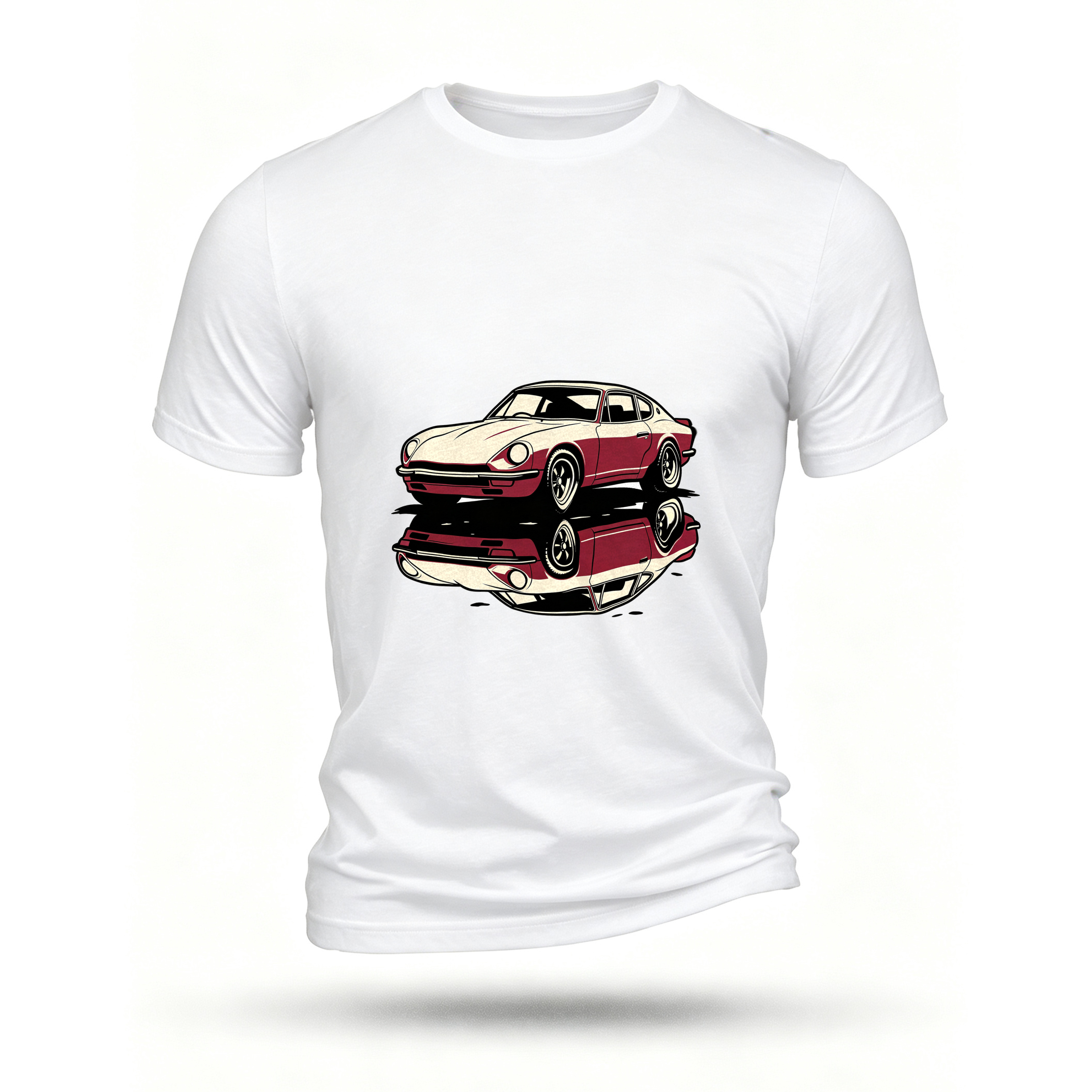 White T-shirt, front print