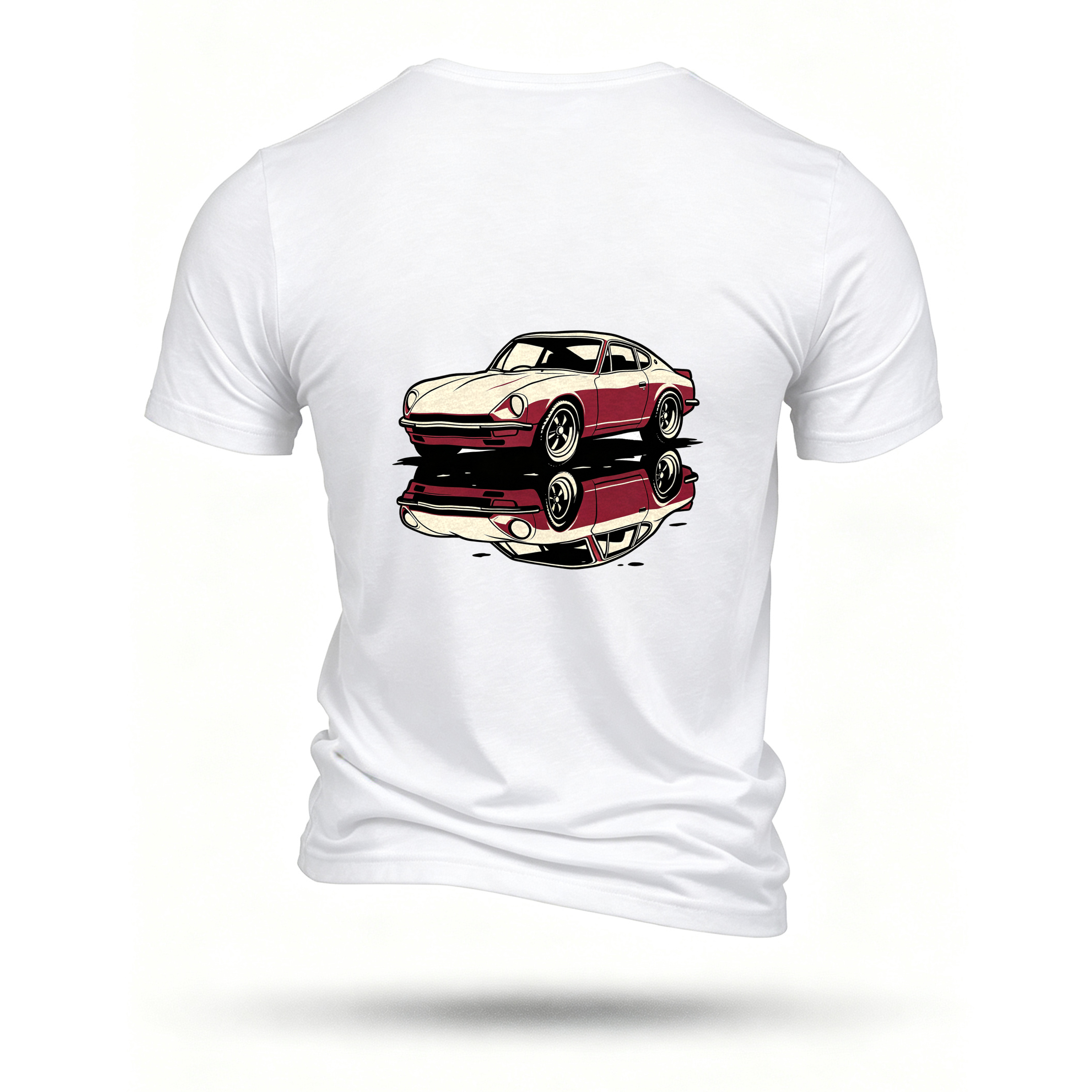 White T-shirt, back print