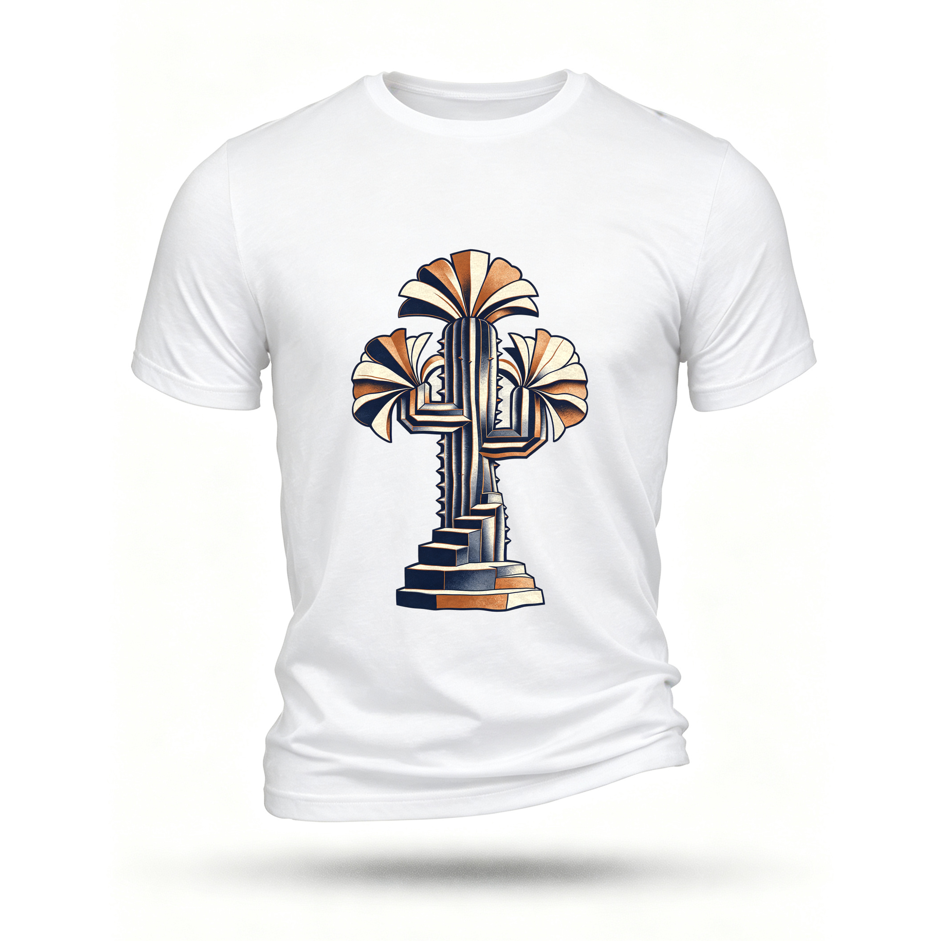 White T-shirt, front print