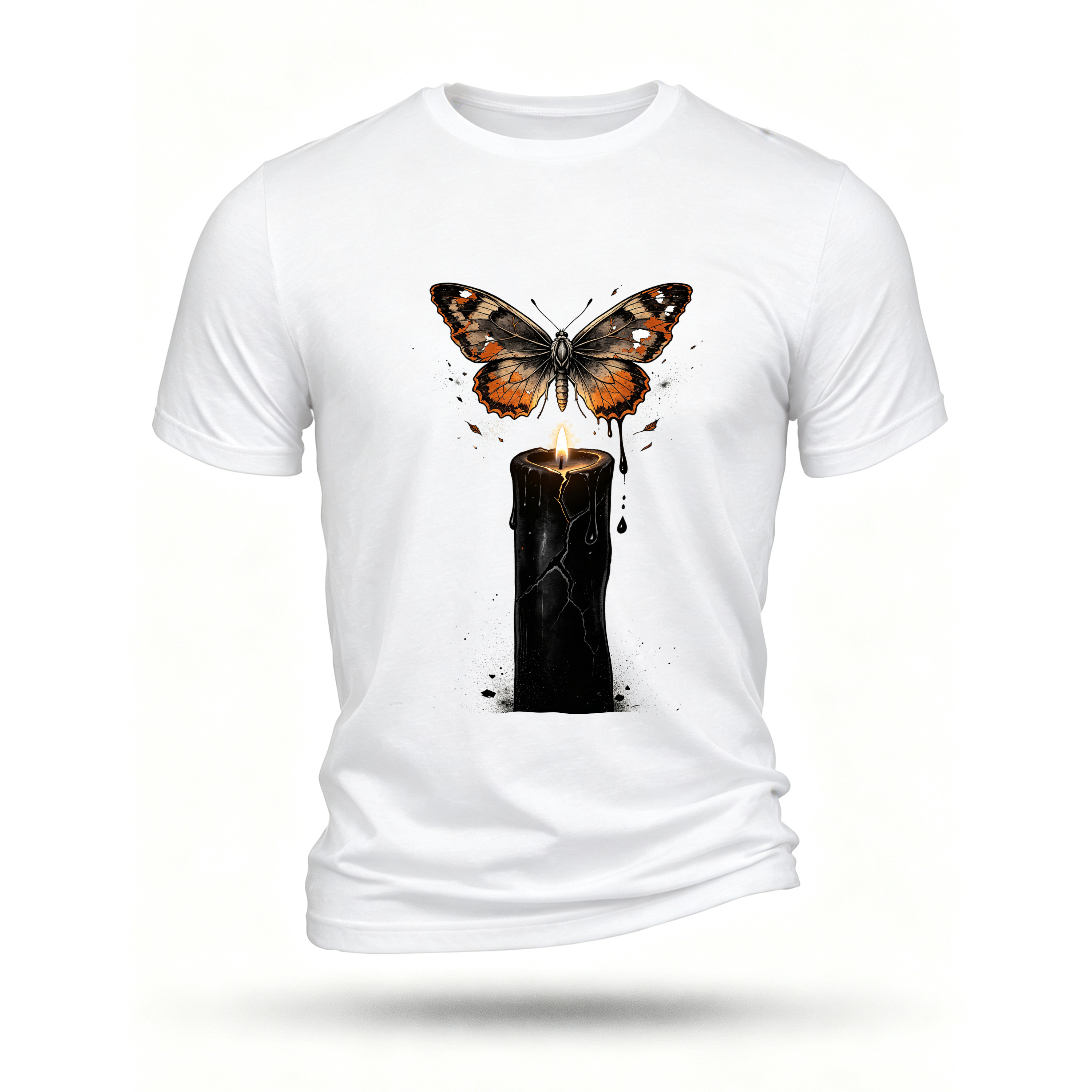 White T-shirt, front print
