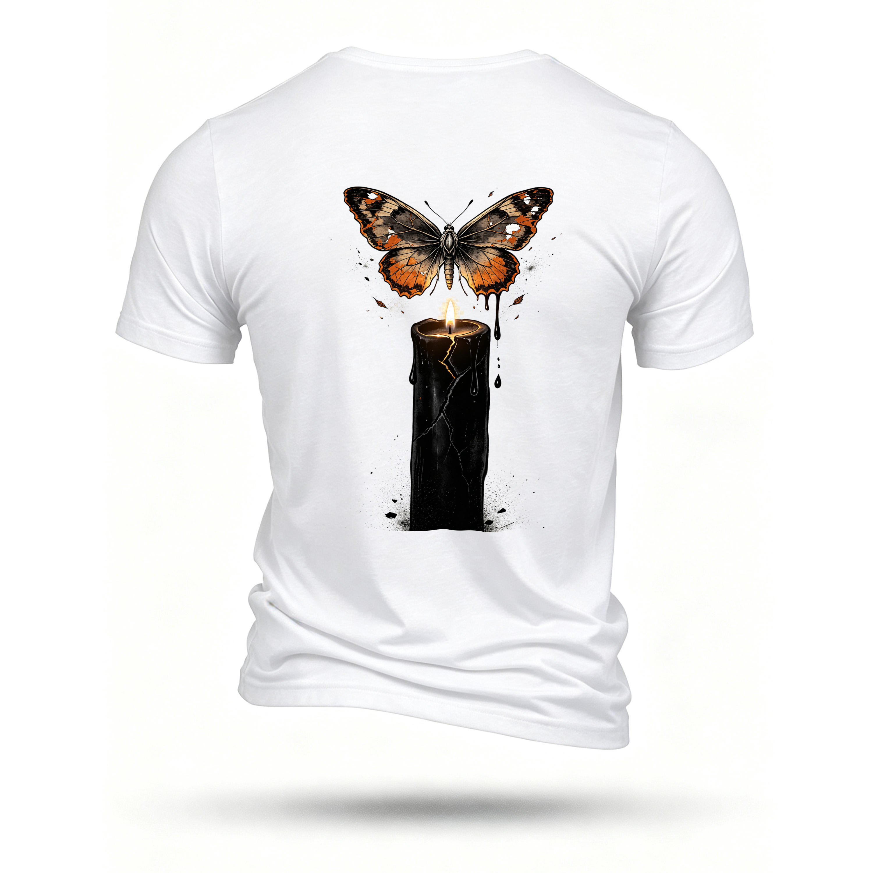 White T-shirt, back print