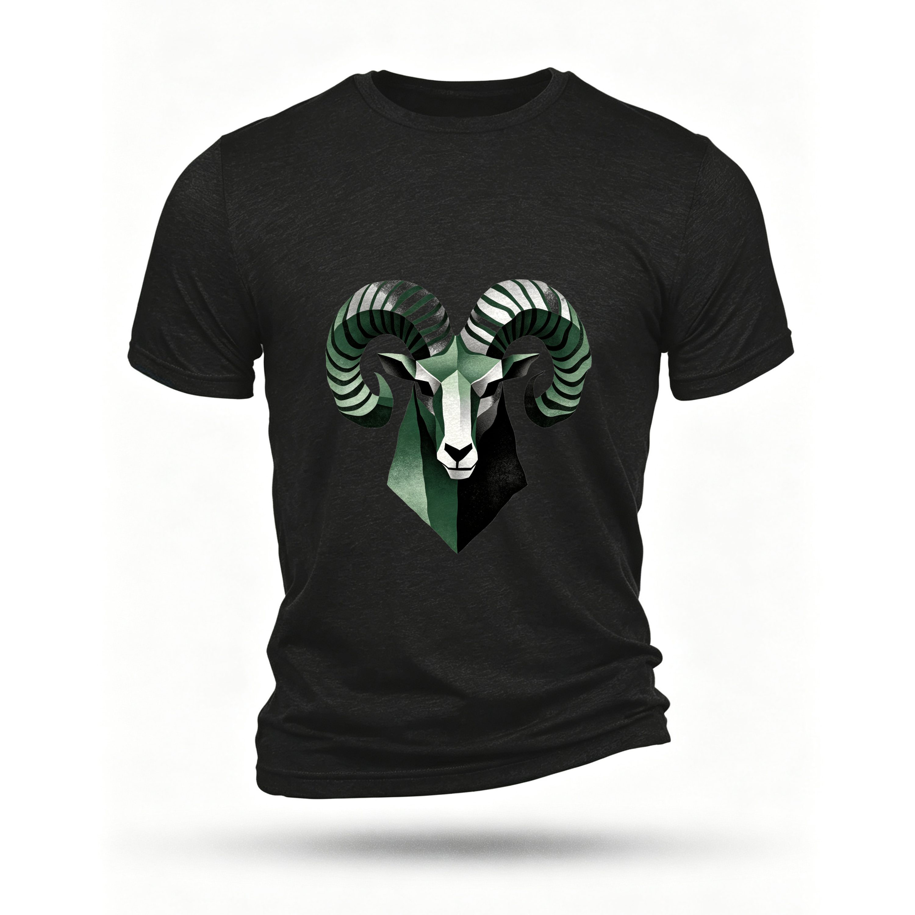 Black T-shirt, front print