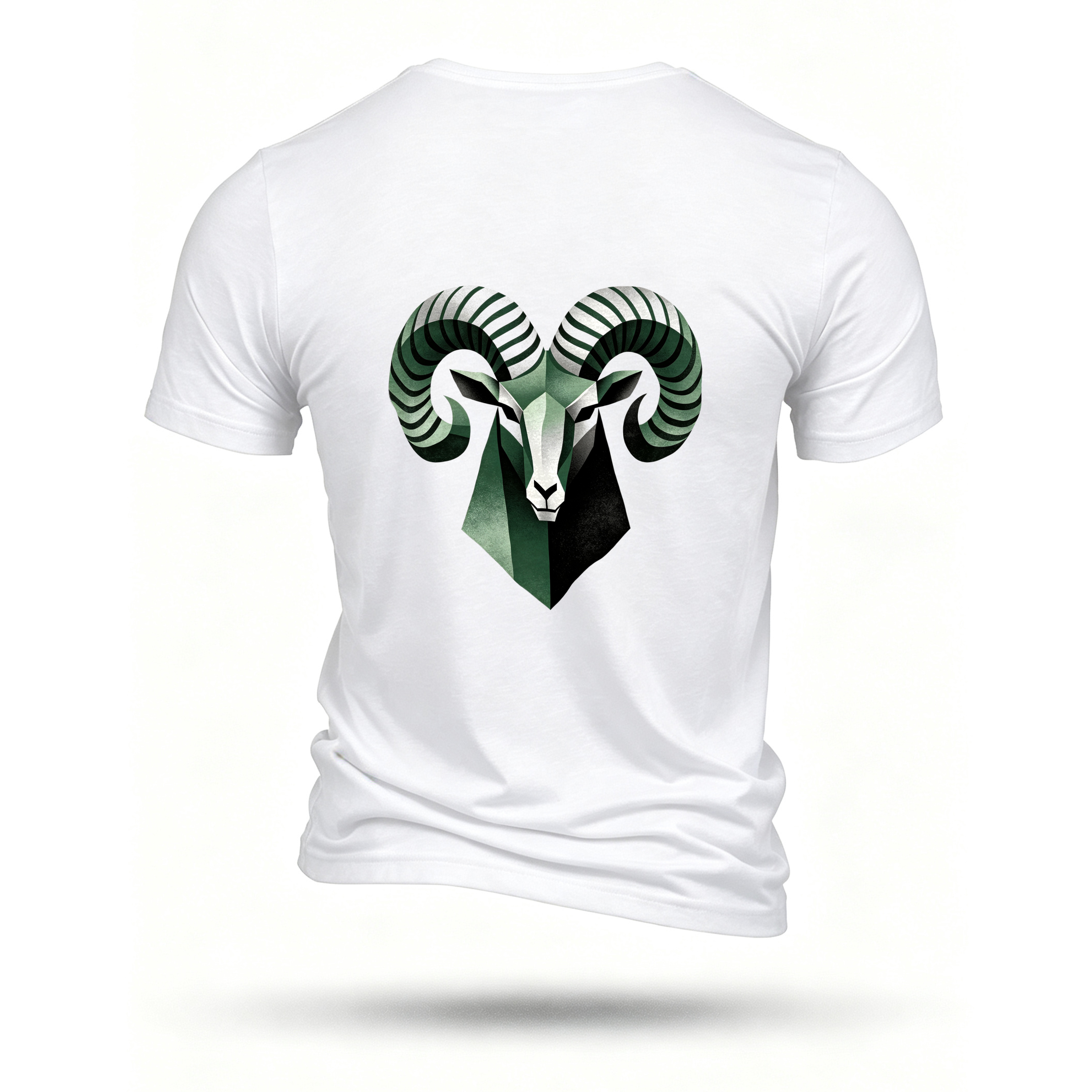 White T-shirt, back print