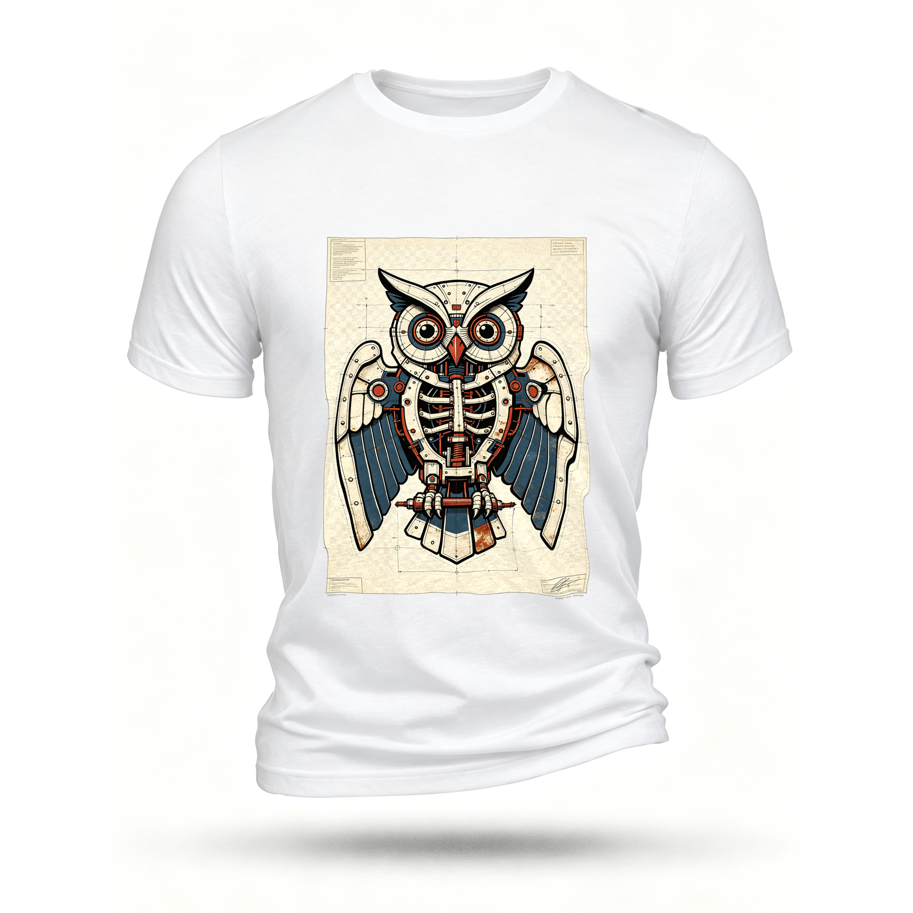 White T-shirt, front print