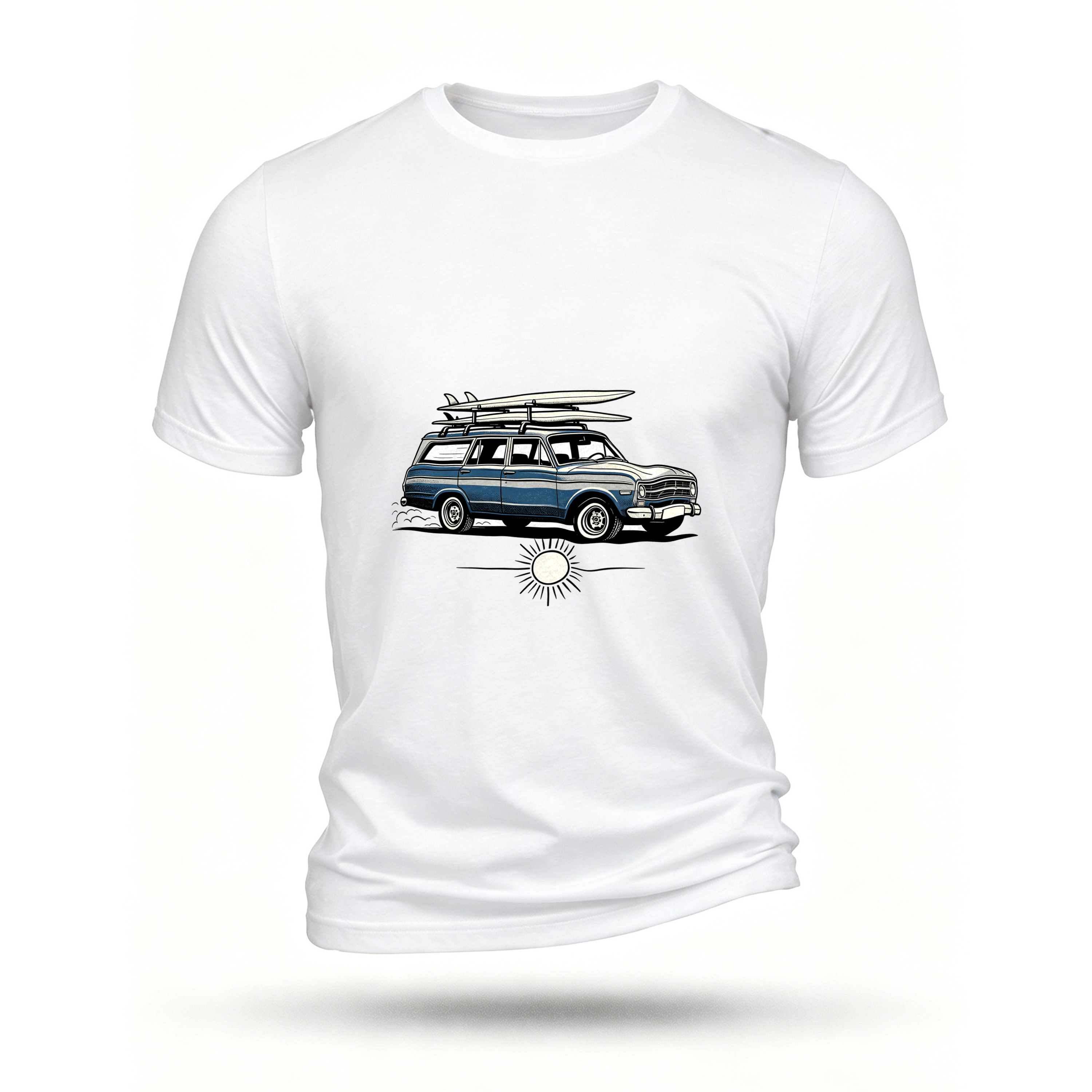 White T-shirt, front print
