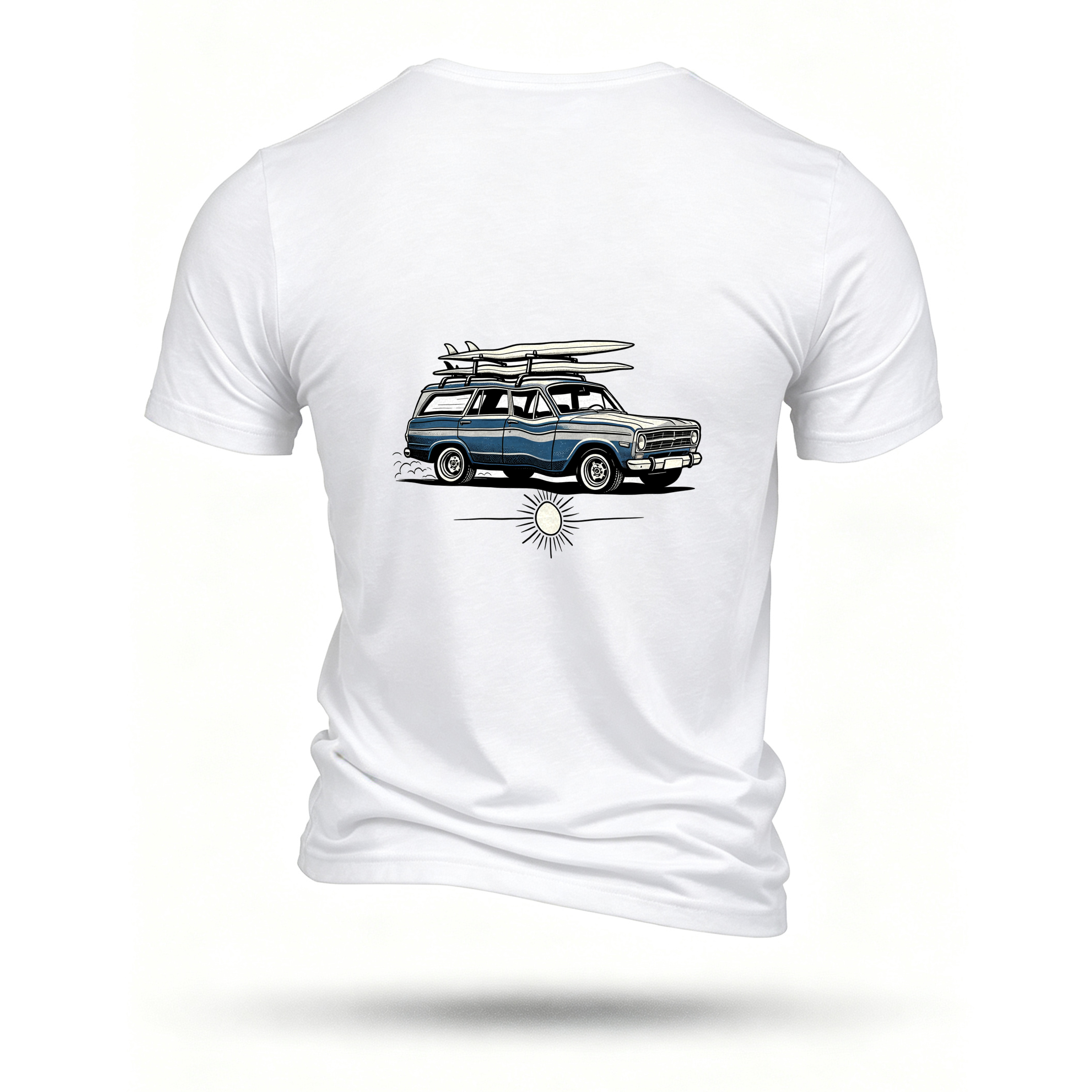 White T-shirt, back print