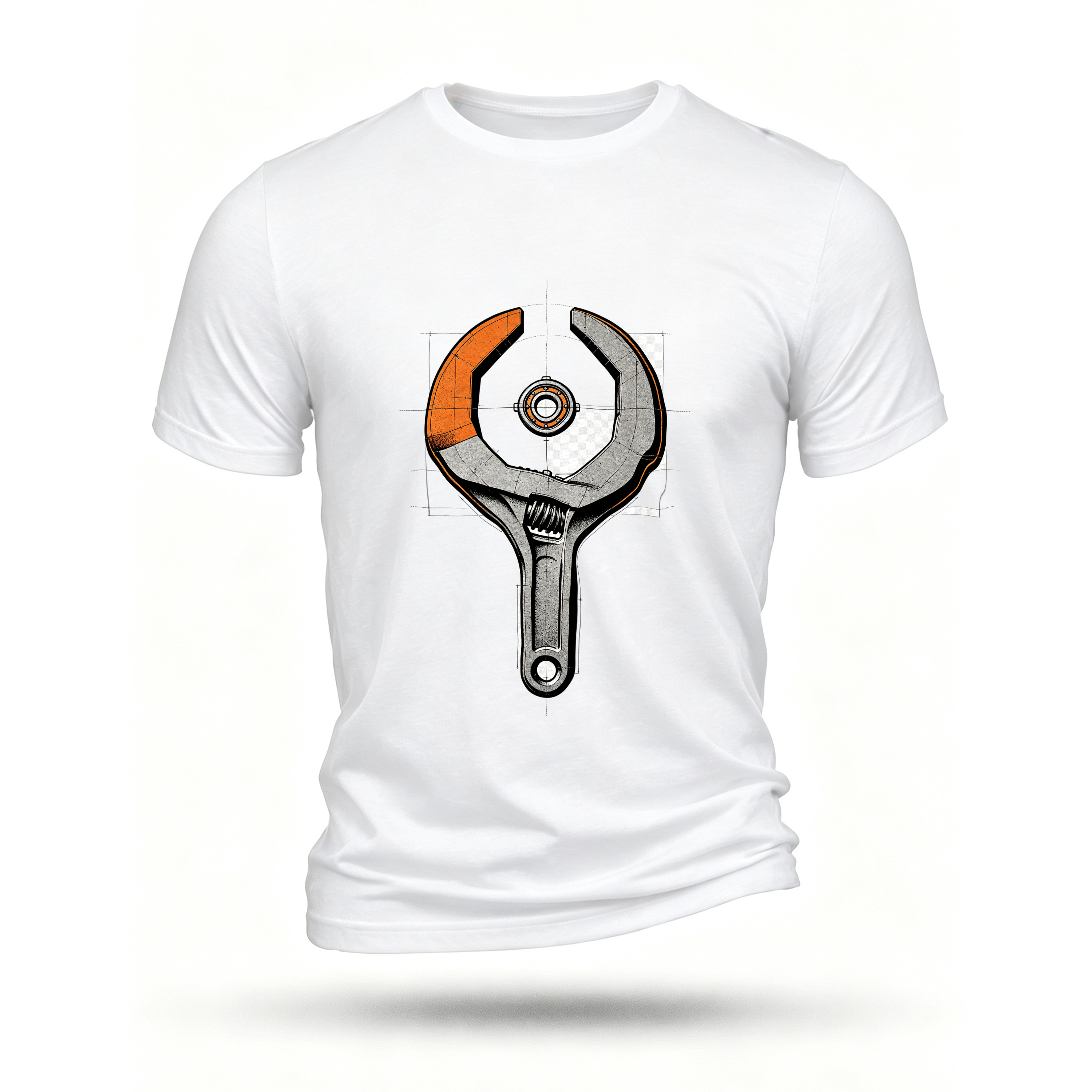 White T-shirt, front print