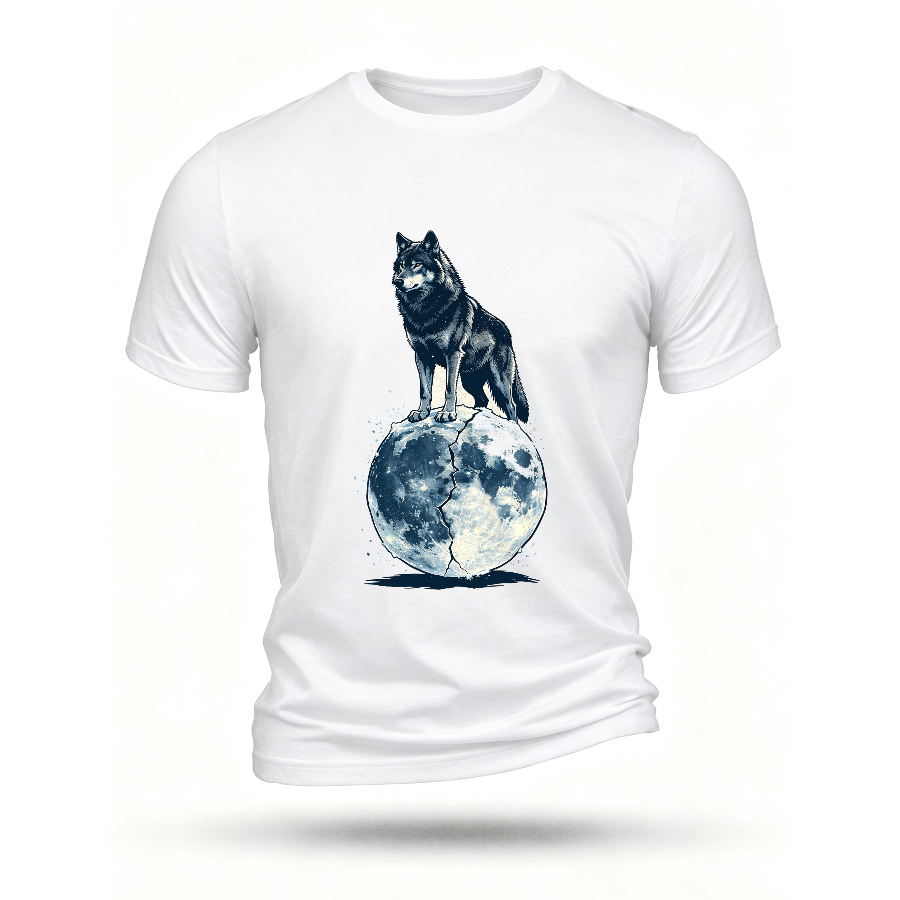 White T-shirt, front print