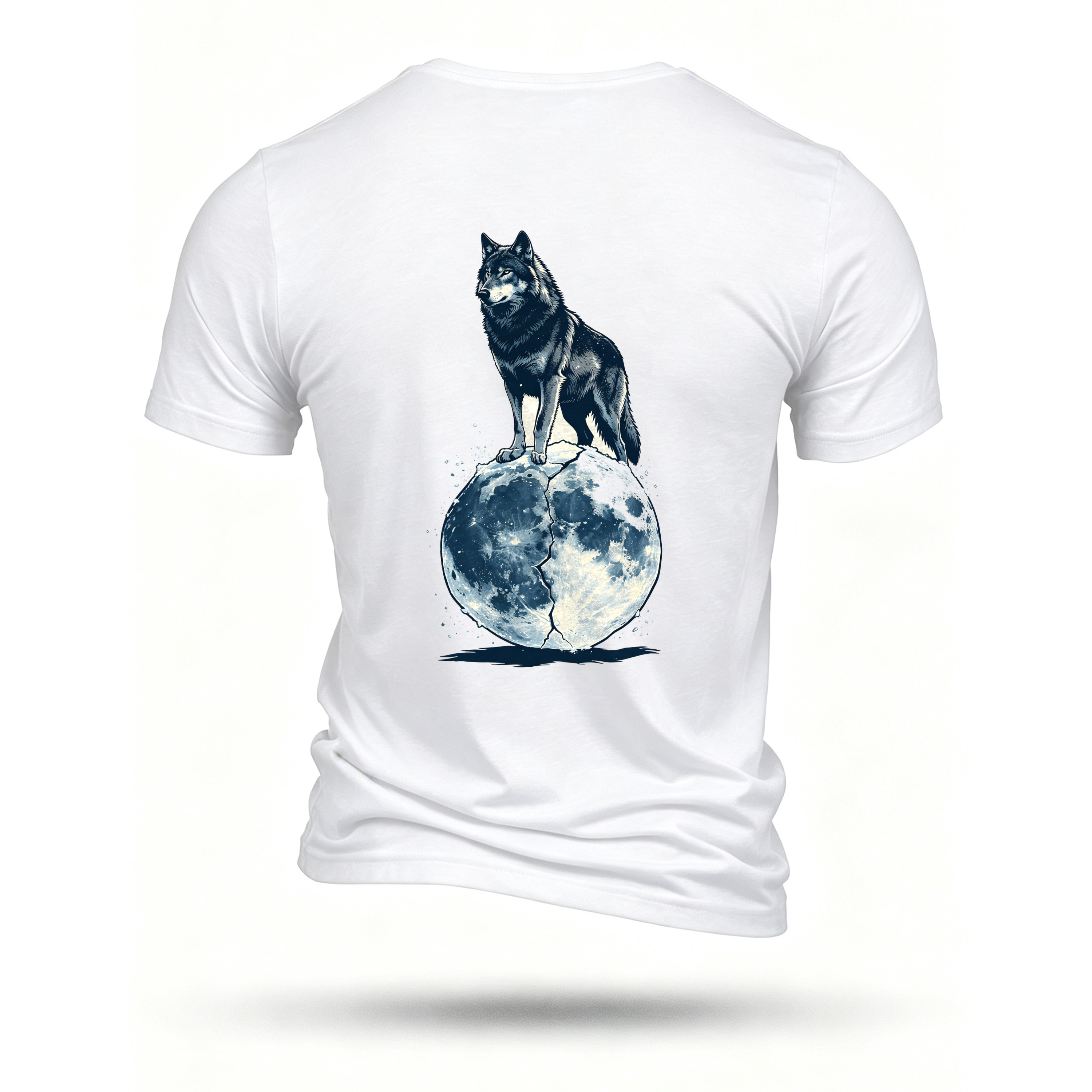 White T-shirt, back print