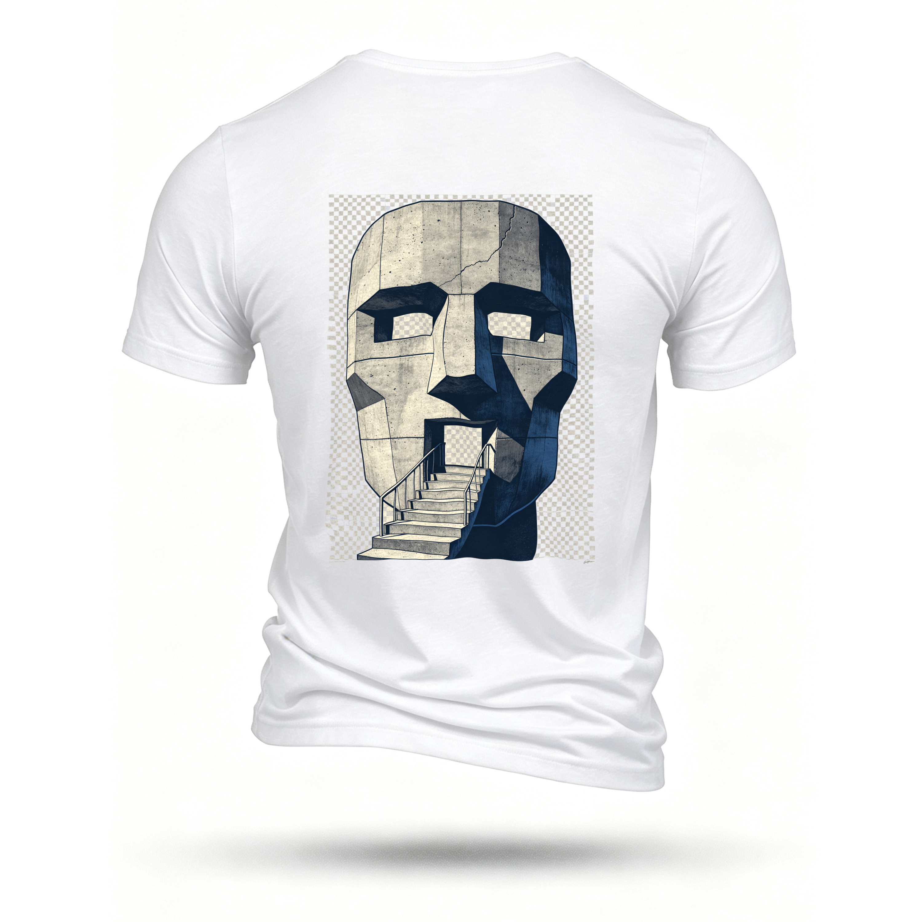 White T-shirt, back print