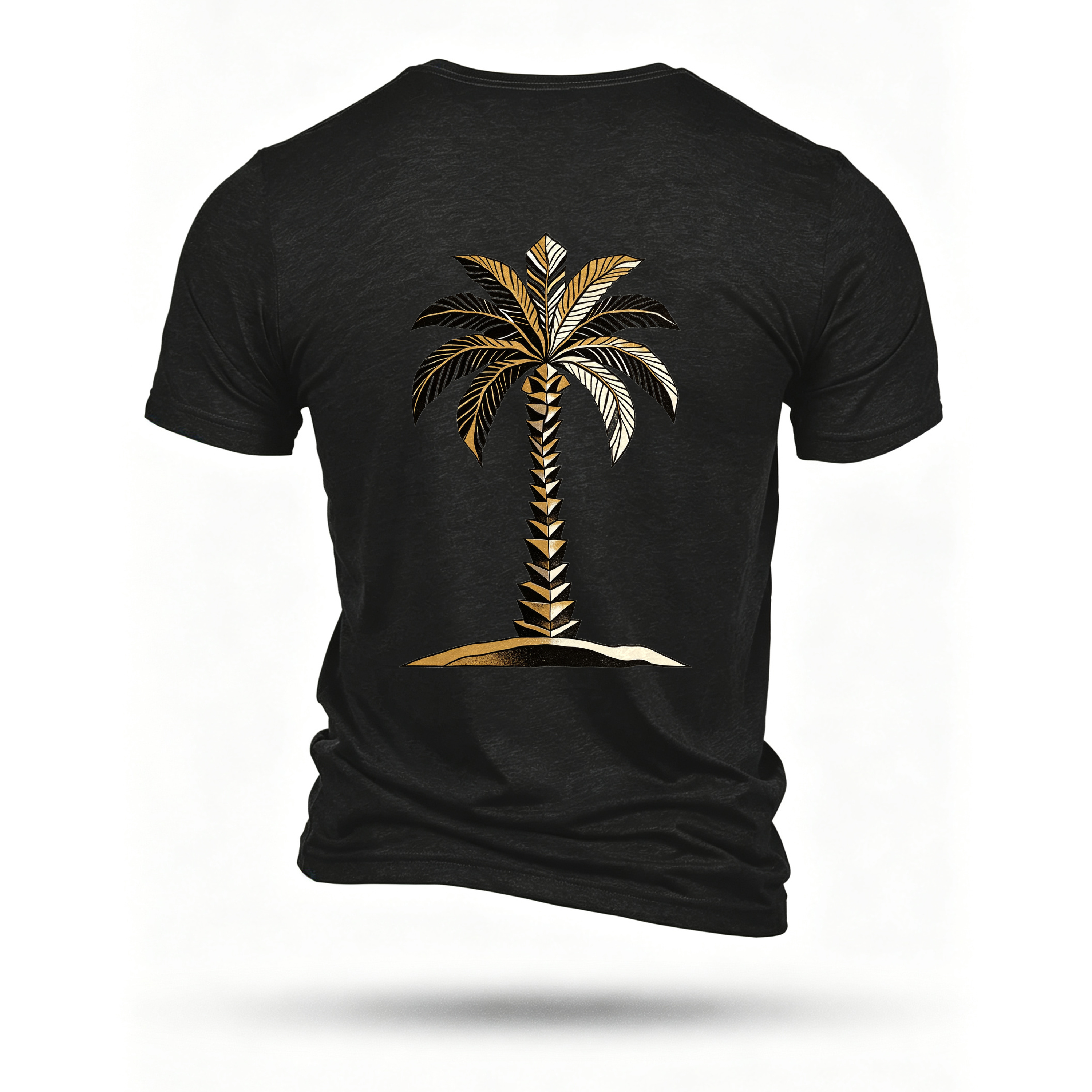 Black T-shirt, back print