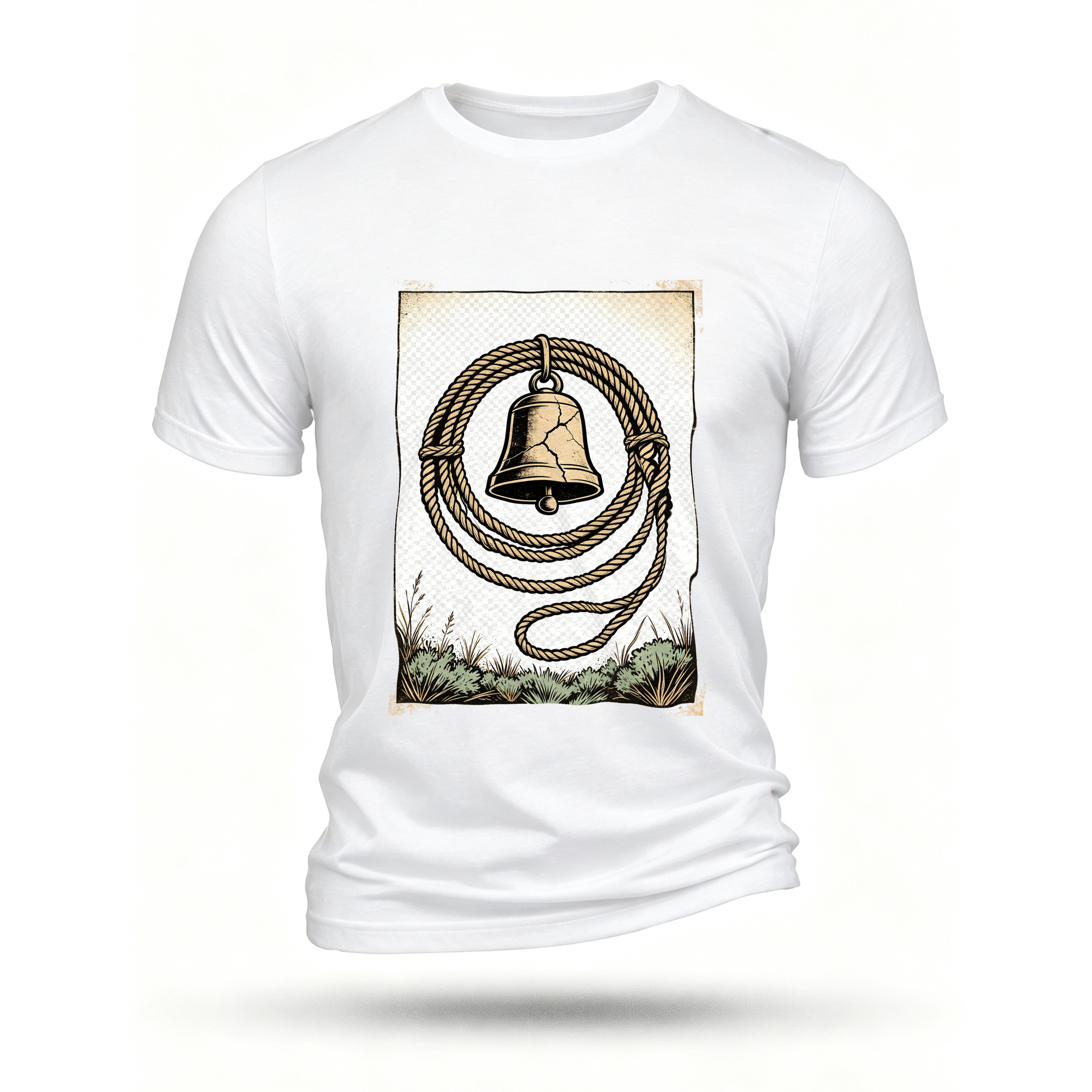 White T-shirt, front print