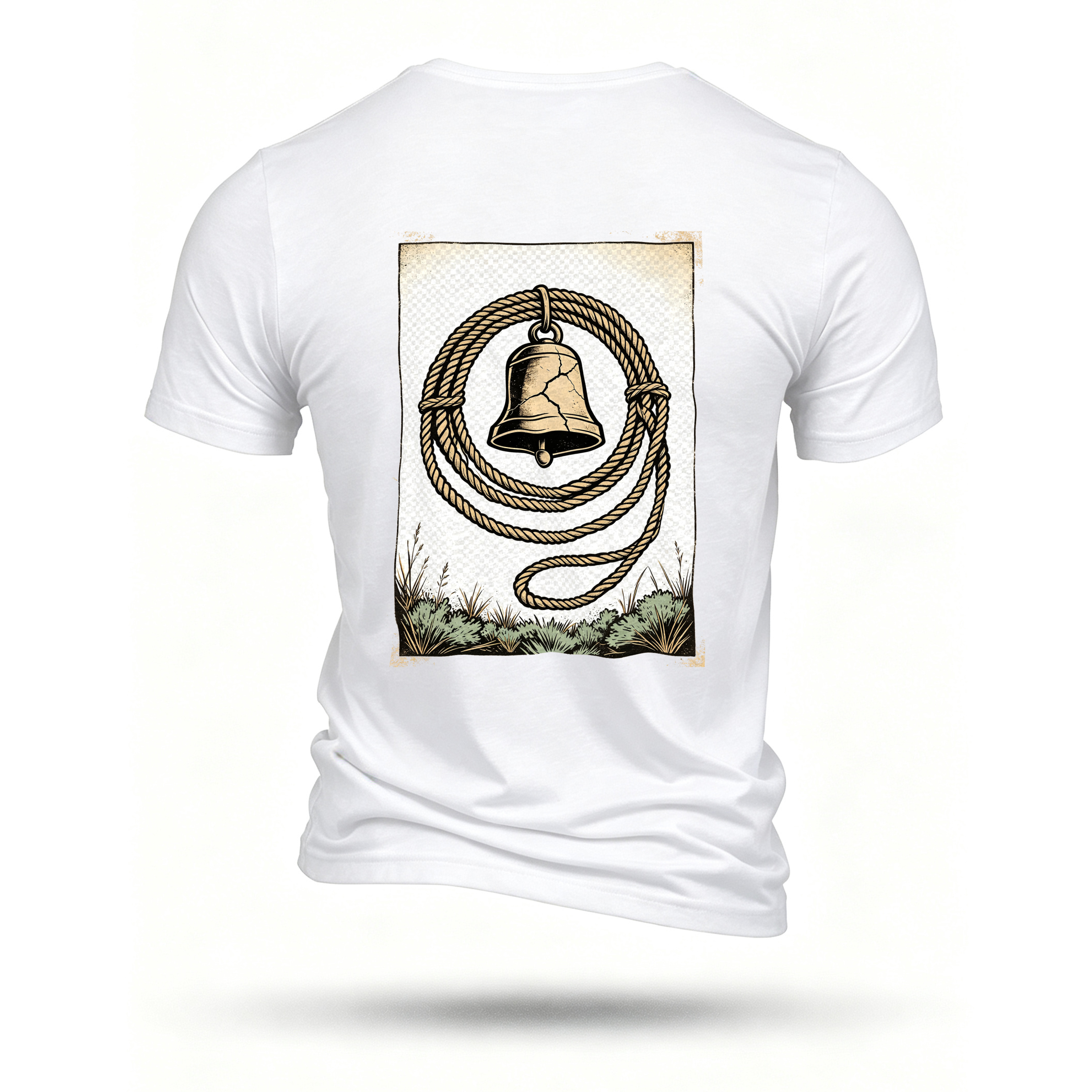 White T-shirt, back print