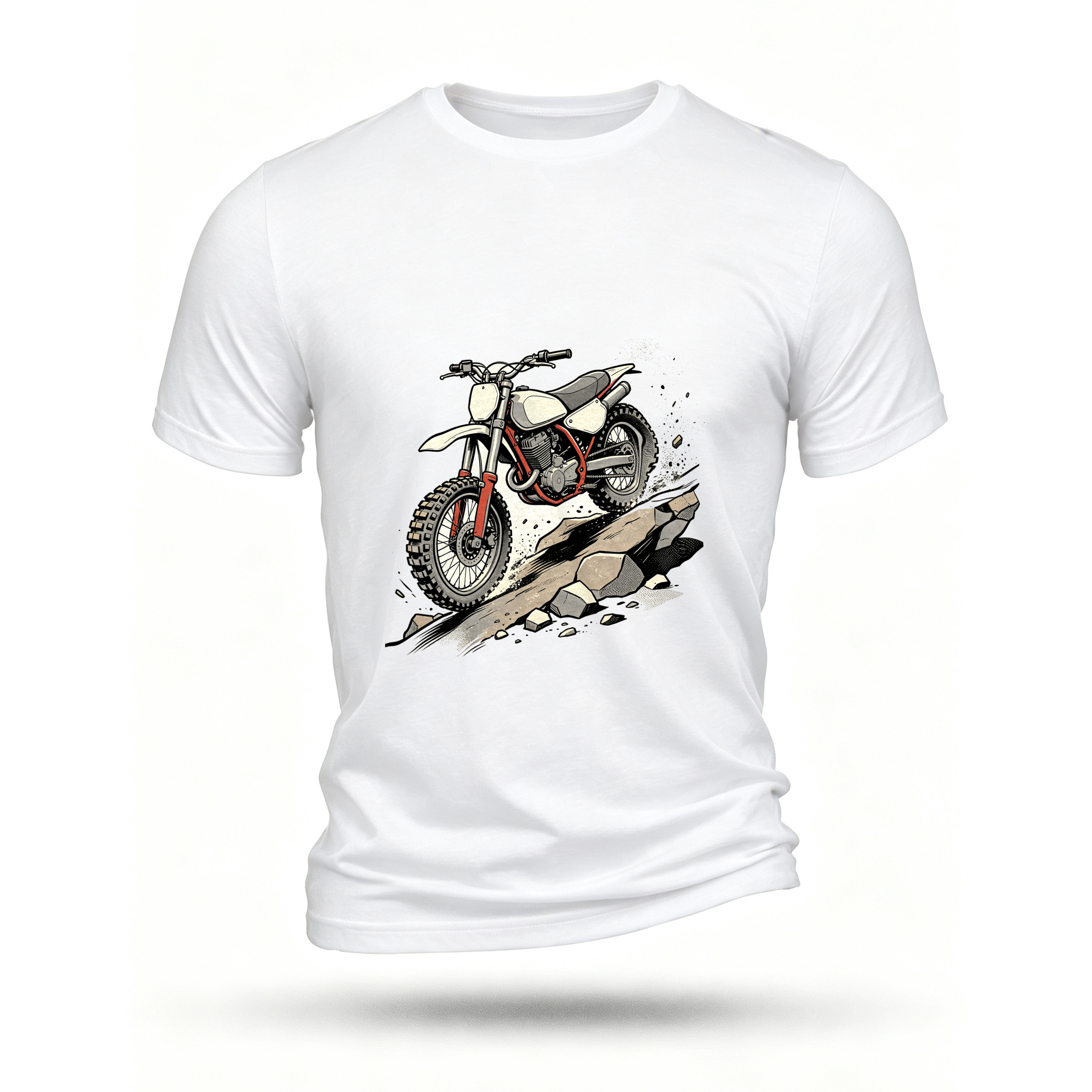 White T-shirt, front print