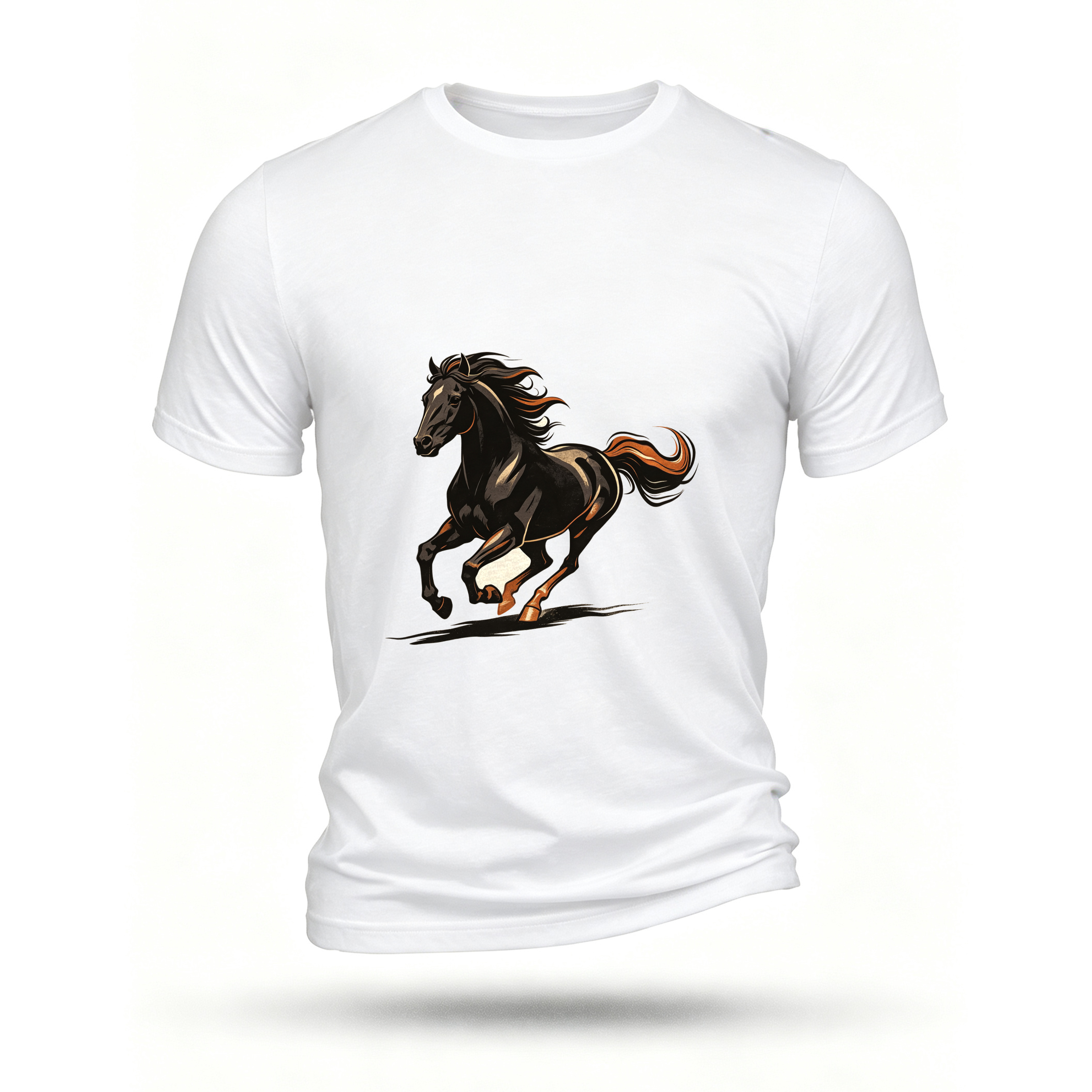 White T-shirt, front print