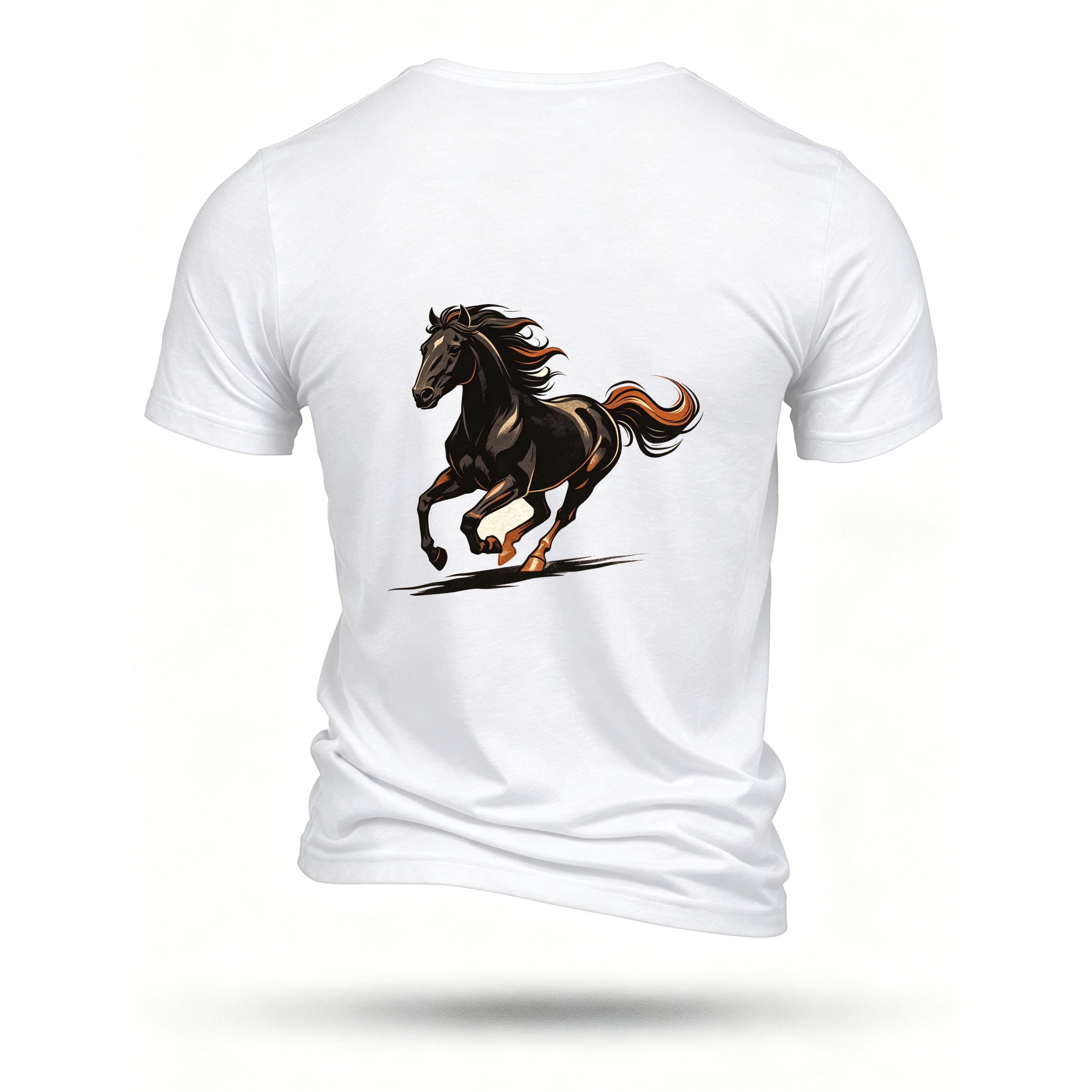 White T-shirt, back print