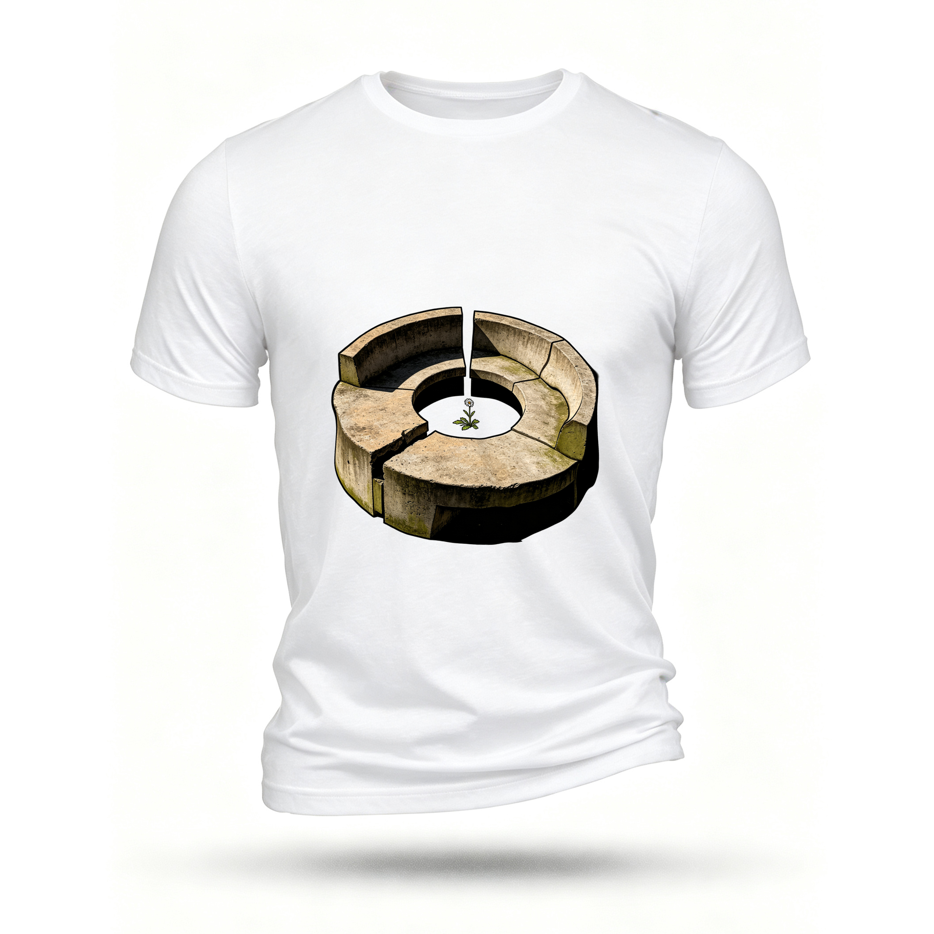 White T-shirt, front print