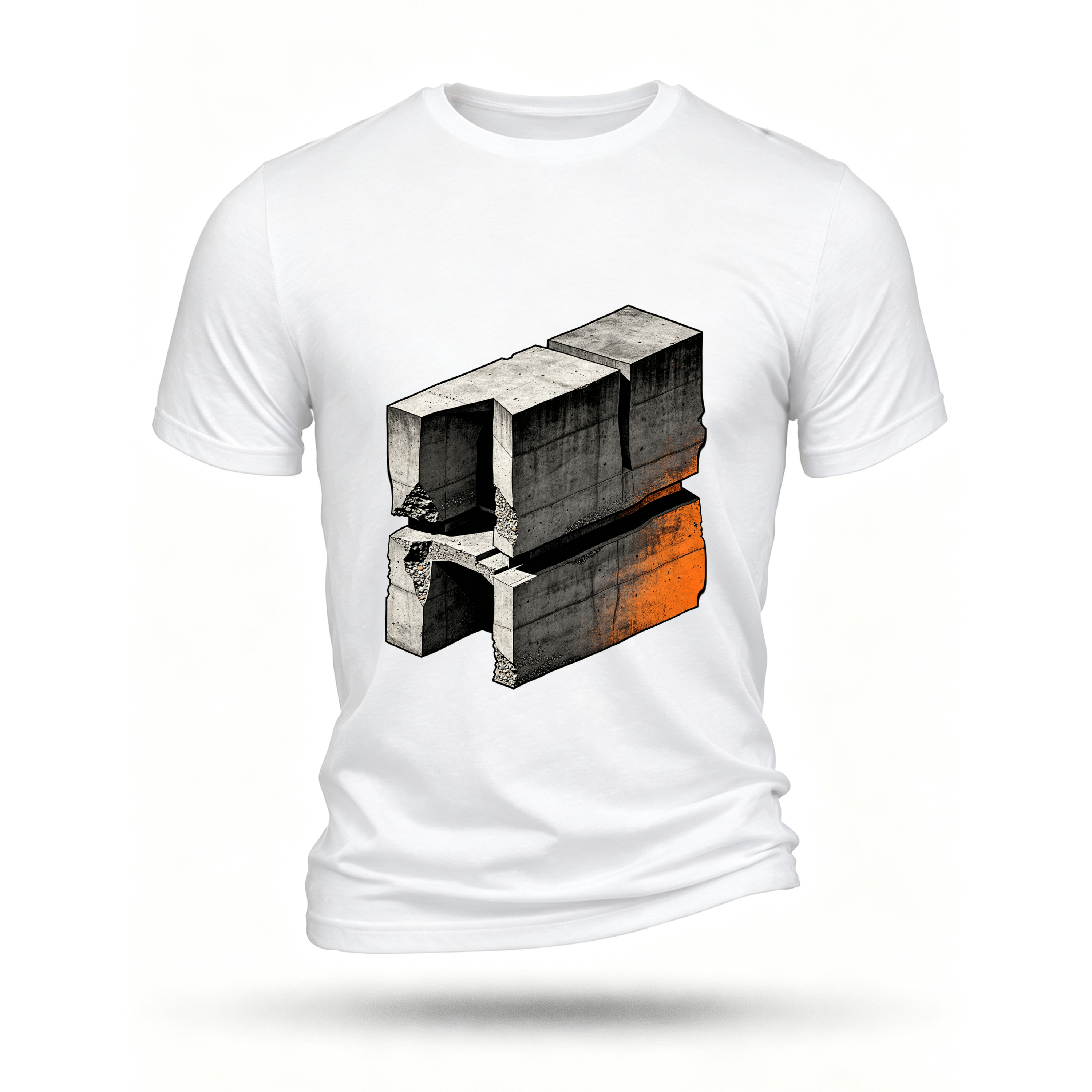 White T-shirt, front print