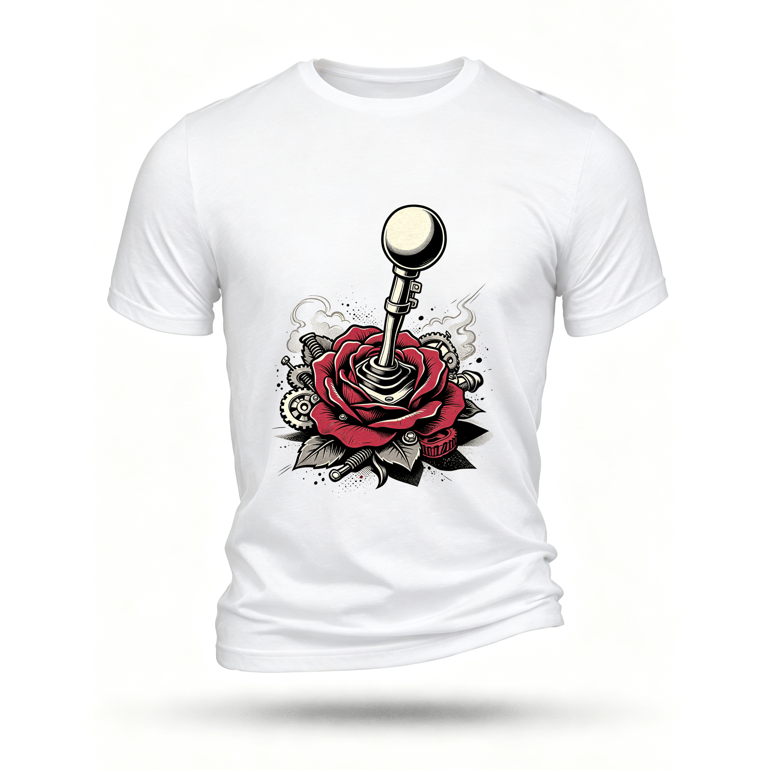 White T-shirt, front print