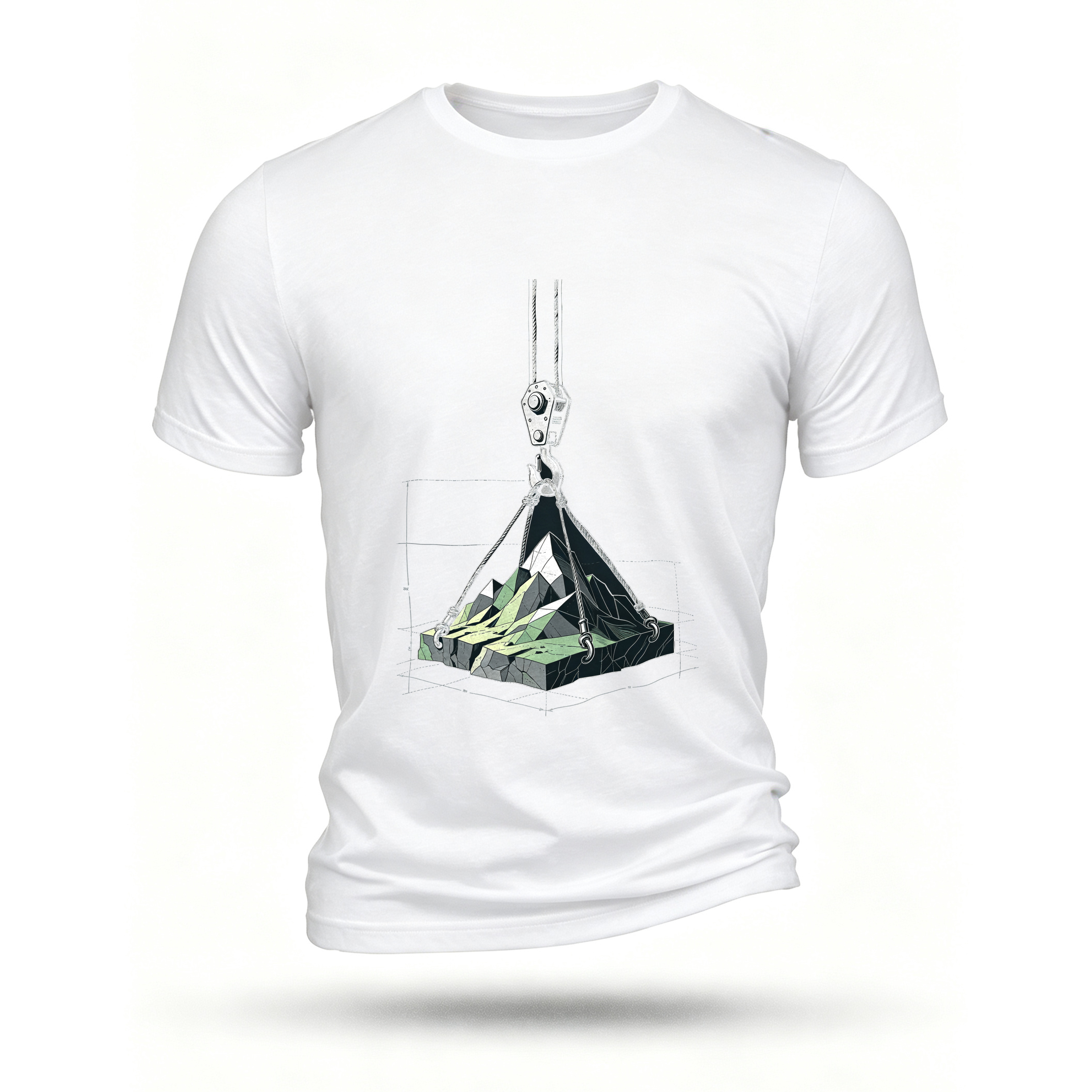 White T-shirt, front print