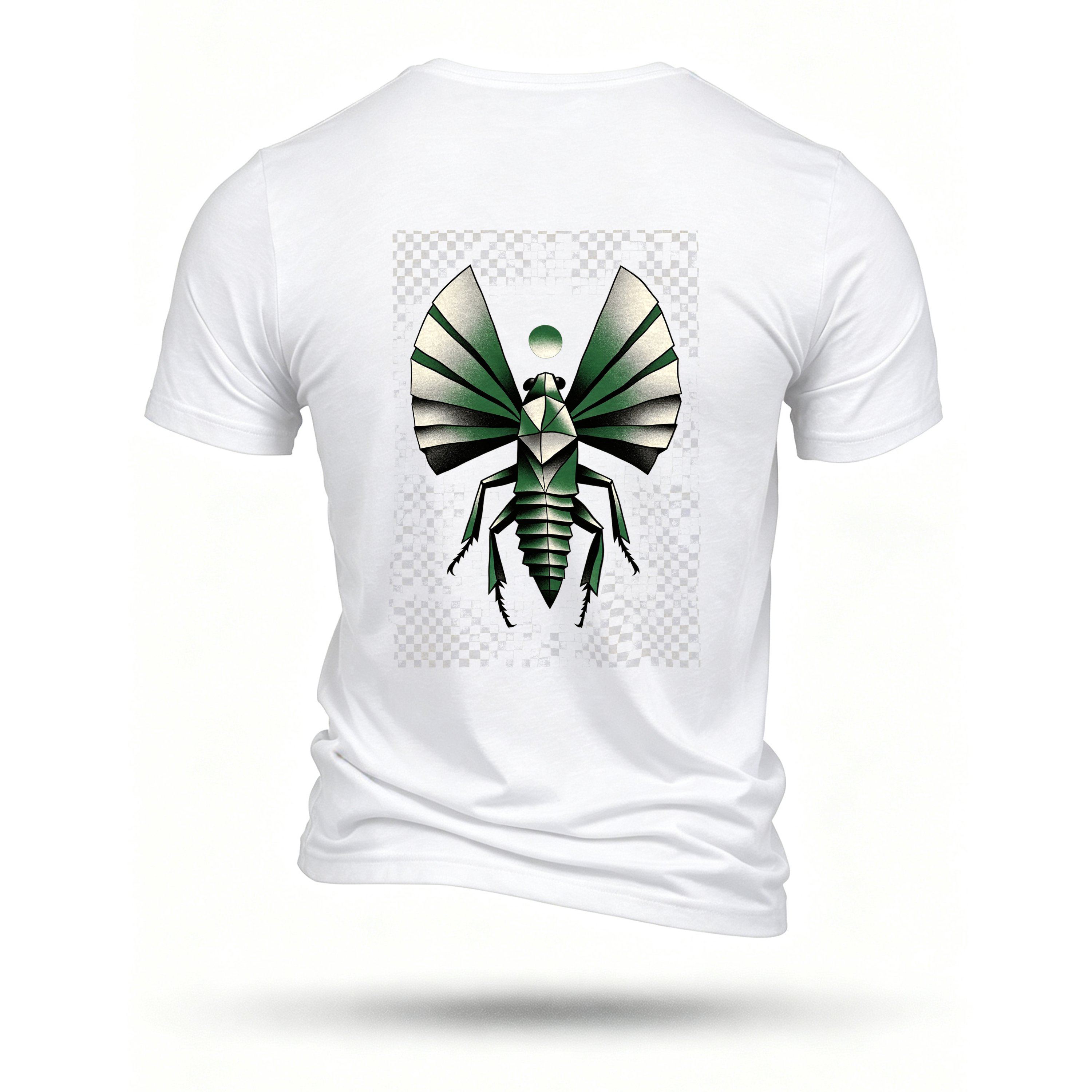 White T-shirt, back print